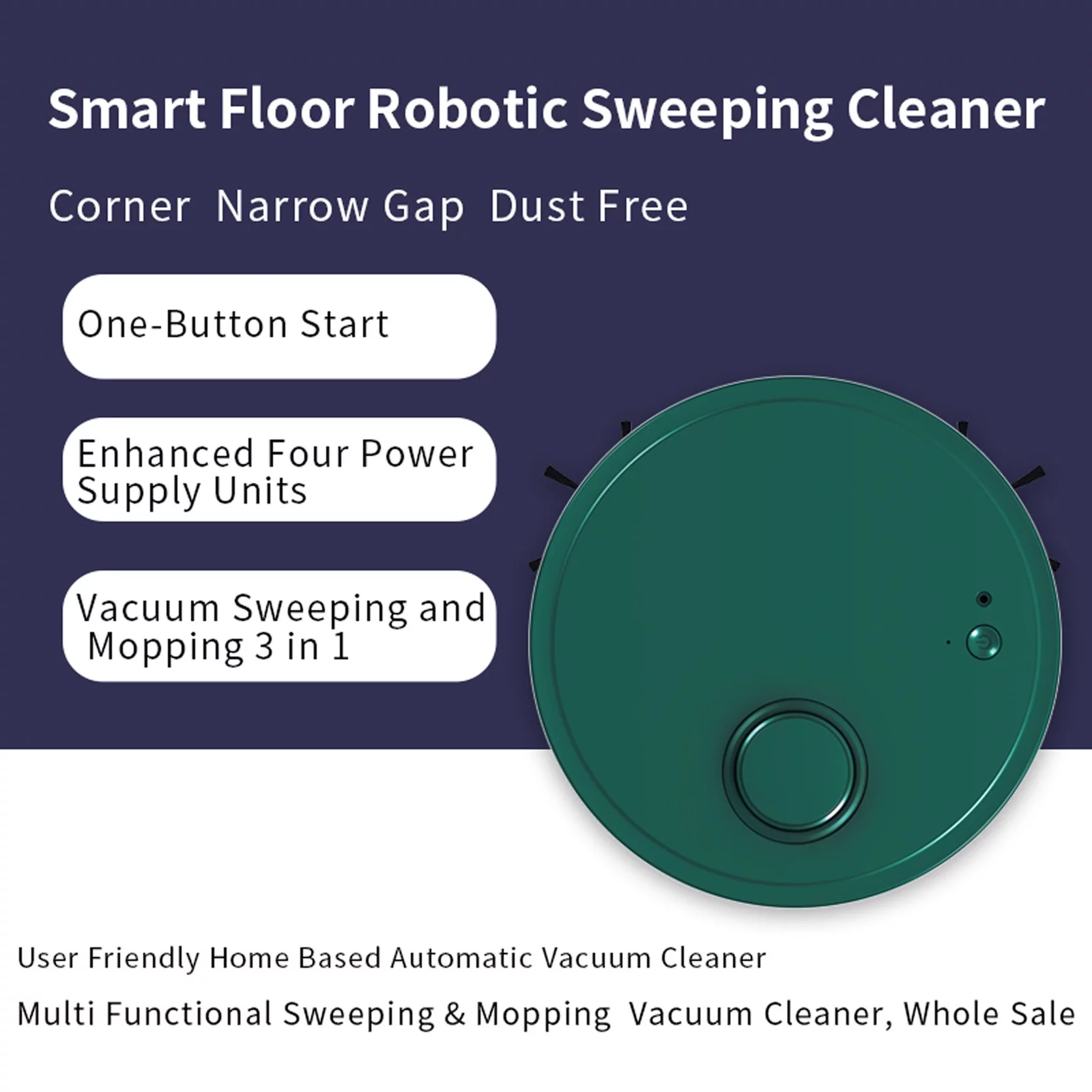 Smart Cleaning Robot Auto Cleaning Navigation Vacuum Dry Wet Mopping Cleaner