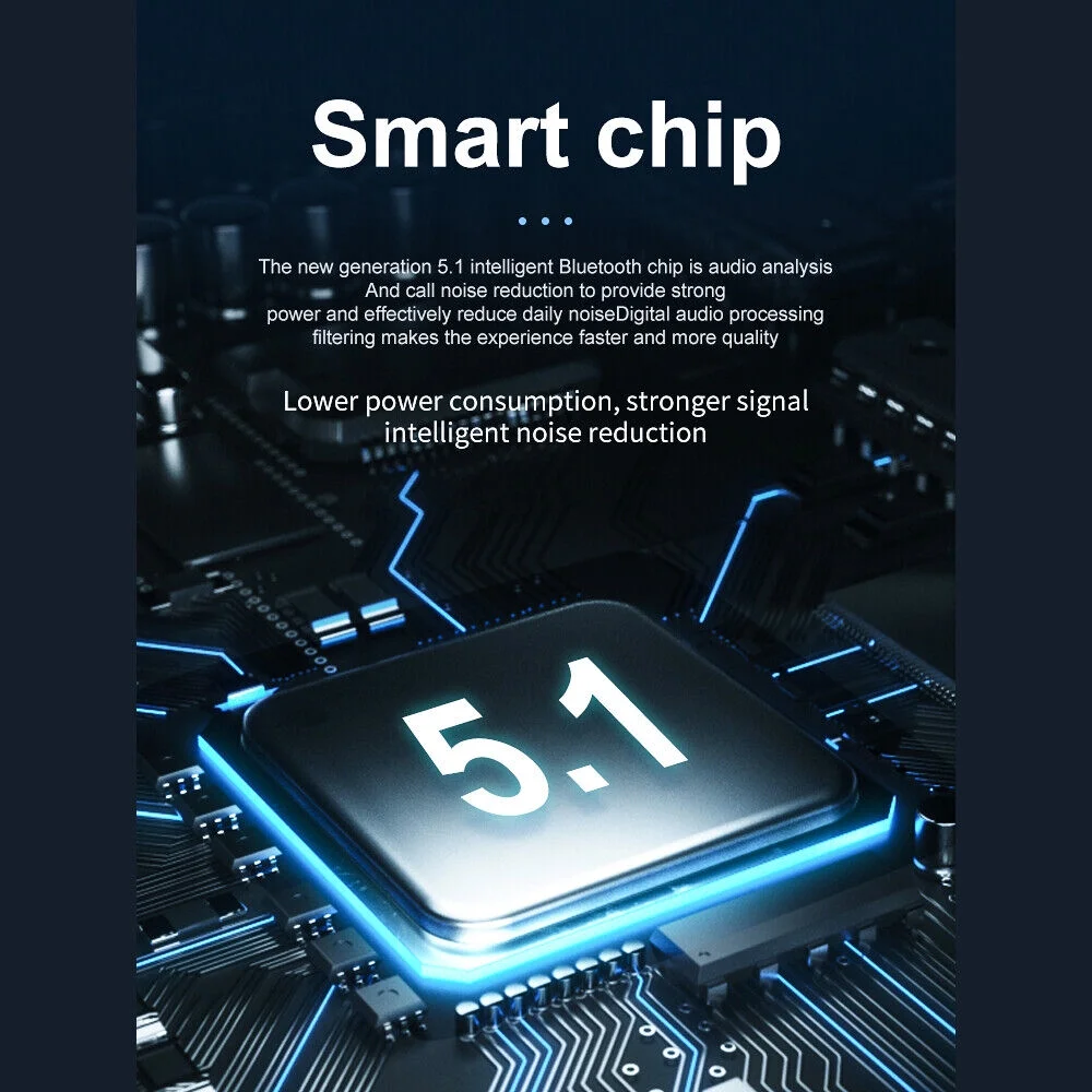 Bluetooth 5.0 Earpiece Dual Mic Earbud Noise Cancelling office Wireless Headset