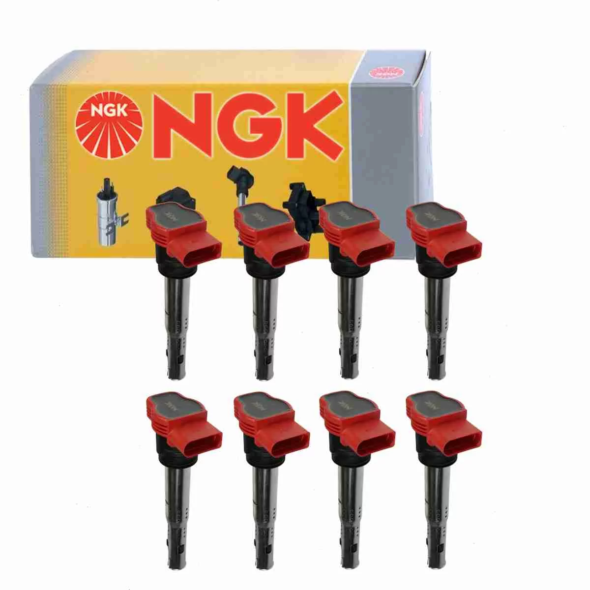 8 pc NGK Ignition Coils compatible with Audi S5 4.2L V8 2008-2012