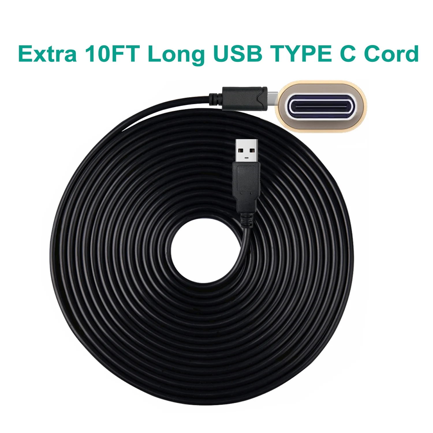 USB A to USB Type C Cable Cord 10Ft Replacement for Anker Soundcore P20i soundcore Liberty 4 Eearbuds USB-C Charging Cord