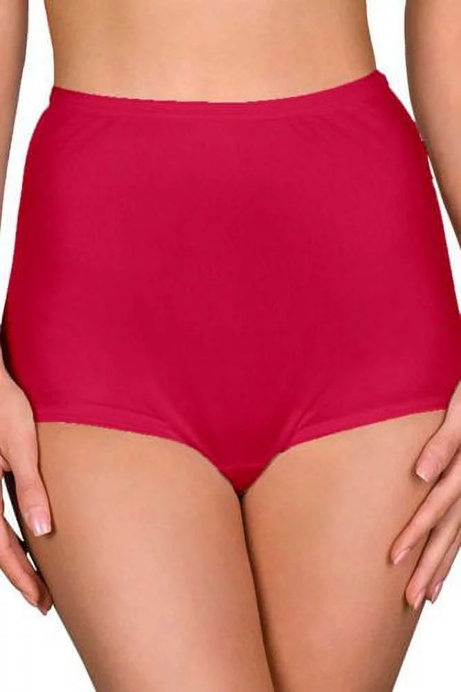 Women's Shadowline 17032 Hidden Elastic Nylon Classic Brief Panty (White 7)