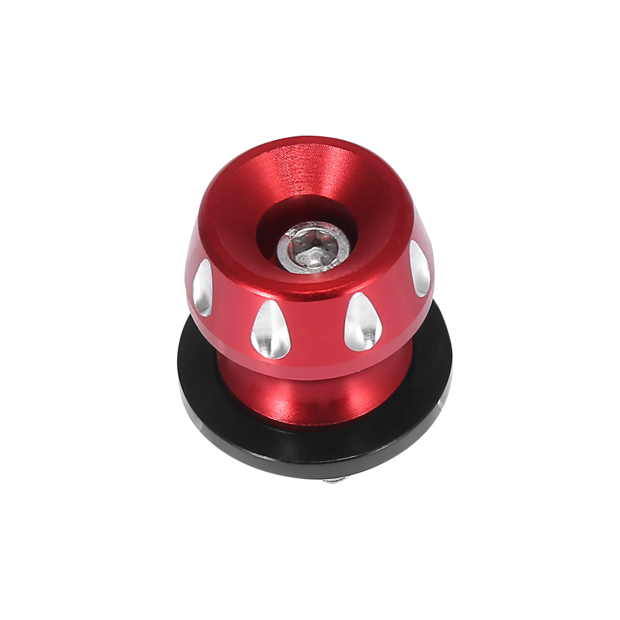 2pcs M10x1.5 Red Aluminum Alloy Motorbike Swing Arm Spools Sliders Stand for Kawasaki