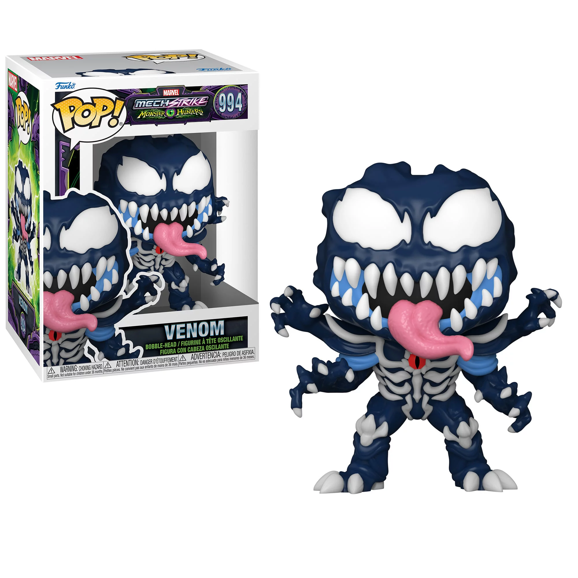 Funko Pop! Marvel: Mech Strike Monster Hunters Collectors Set - 3 Figure Set: Loki, Thanos, Venom