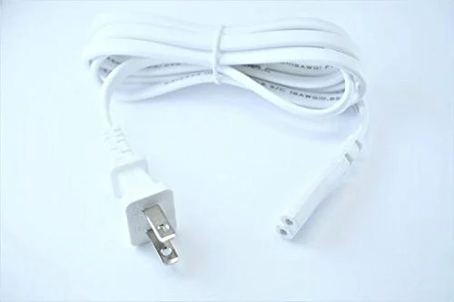 [UL Listed] OMNIHIL White 5 Feet Long AC Power Cord Compatible with ANKER NEBULA PRIZM