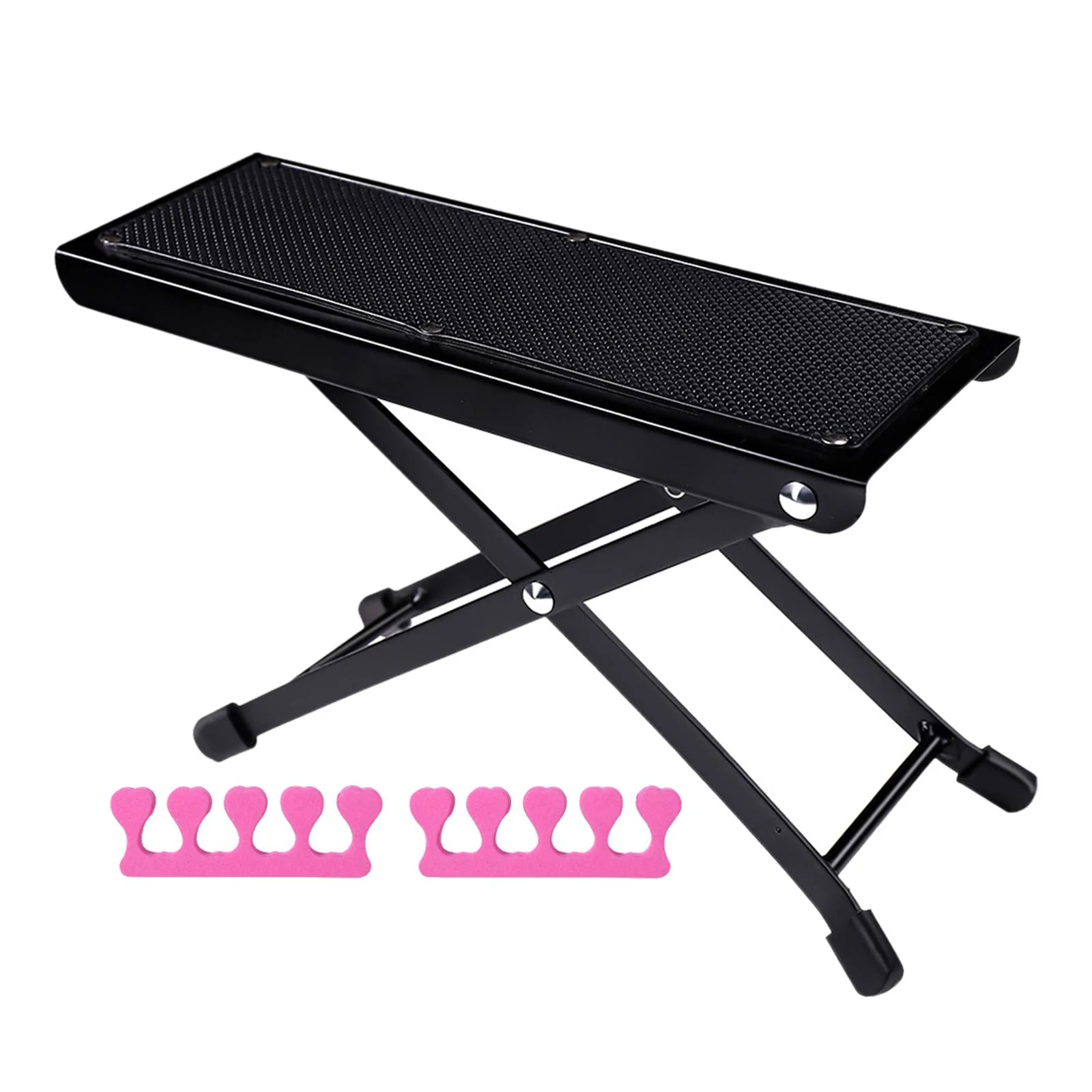 Pedicure Desk Footrest Ergonomic Footrest Foot Stool Non Slip Pad Beauty Pedicure Guitar Foot Stool for Home Manicure Table