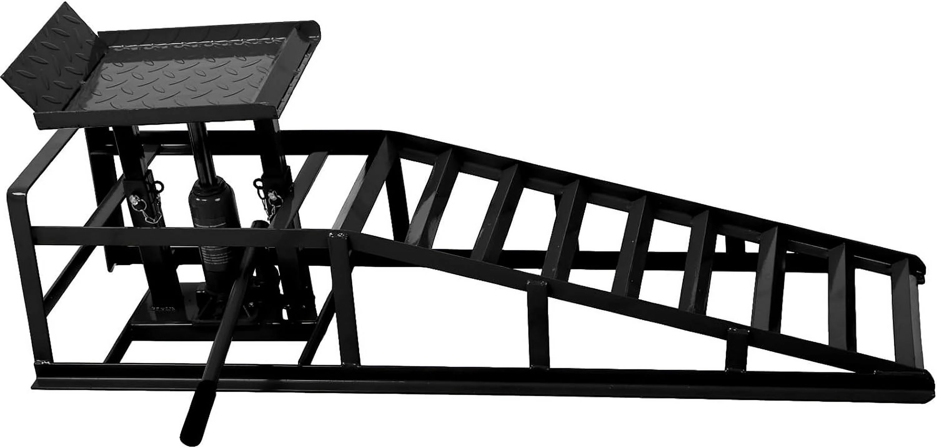 Tabaray Car Ramps Lifts 10000Lbs 5T Capacity Garage Vehicle Lift Ramps Auto Car Truck Service Ramps Lifts Automotive Hydraulic Lift Repair Frame Lift (Set of 2, Red)