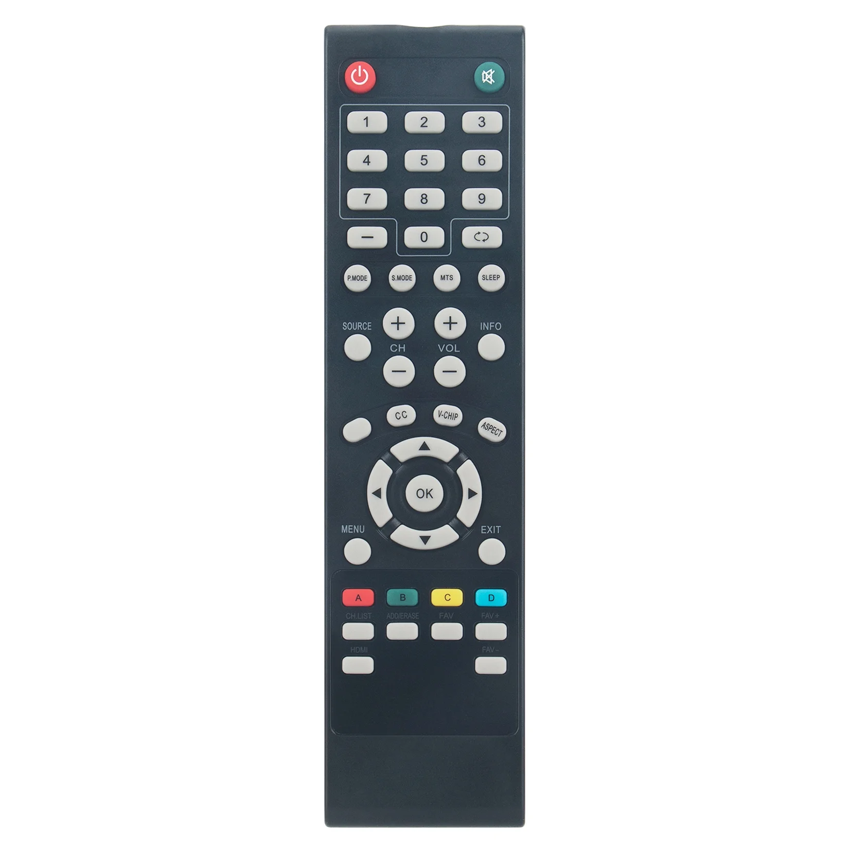 New Replaced Remote Control Fit for RCA TV RLED1945A-E RLDED4331-B RLDED4215A-E RLDED3258A-H