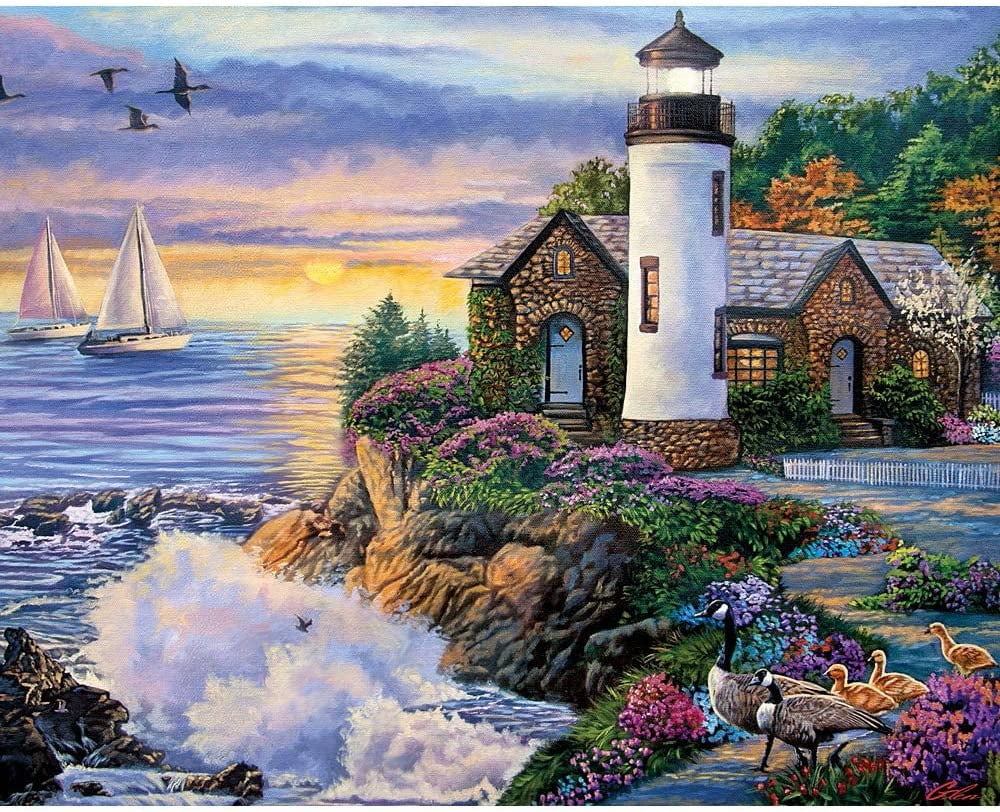 Bits and Pieces - 300 Piece Jigsaw Puzzle for Adults - Perfect Dawn by Artist Laura Glen Lawson - Measures 18