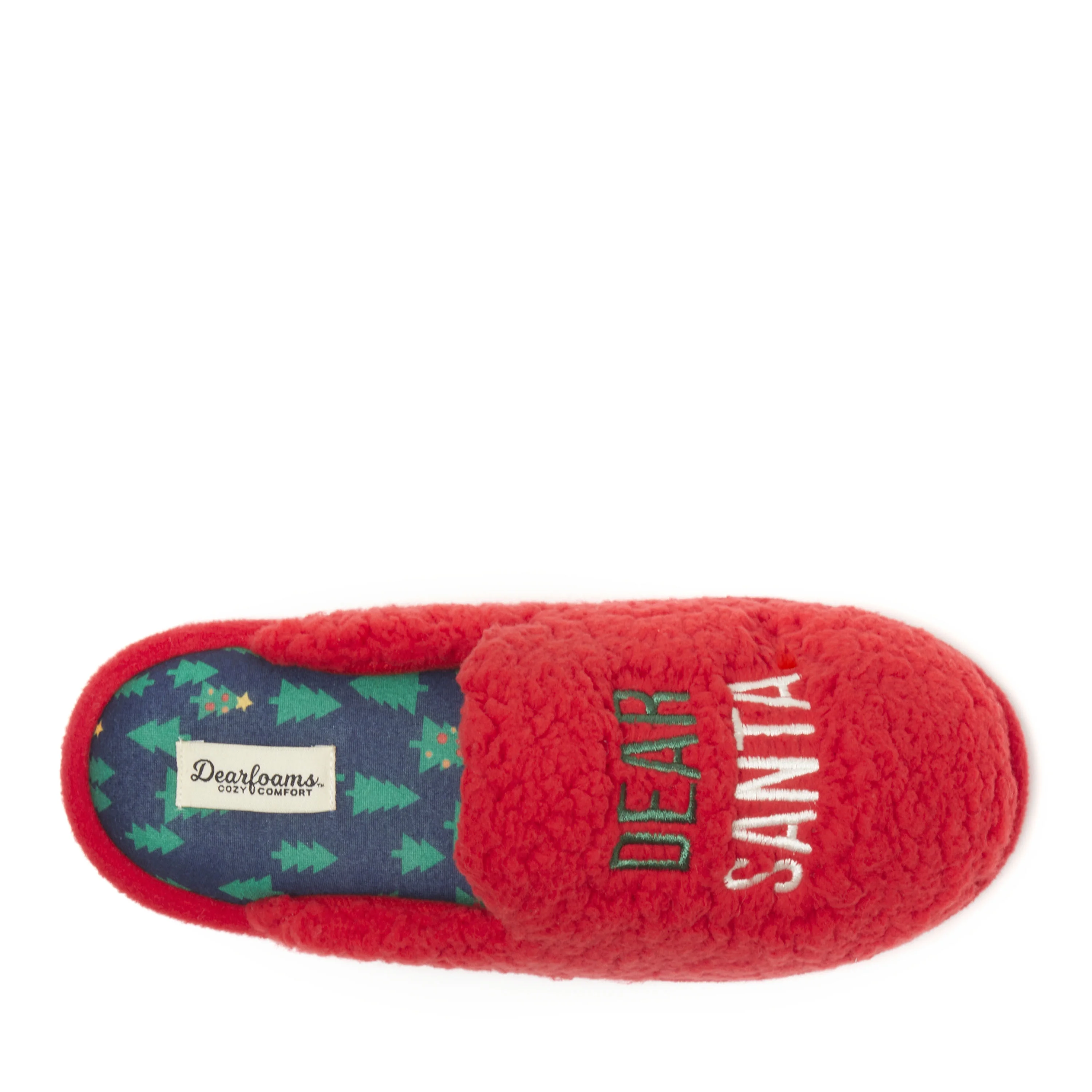 Dearfoams Cozy Comfort Women's Teddy Novelty Scuff Slippers