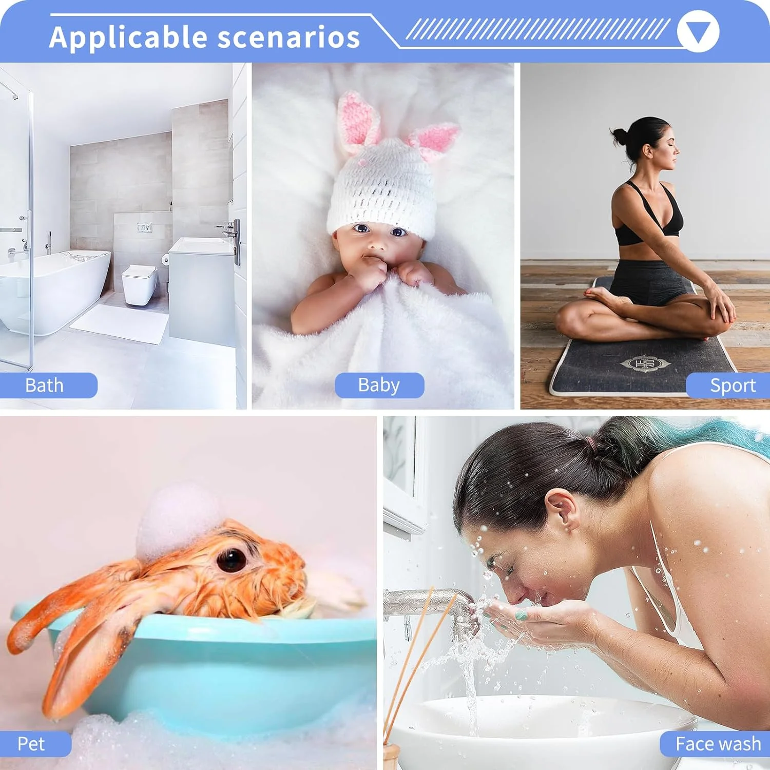 Coolnut Ethnic Ikat Pattern Washcloths Towels, Highly Absorbent and Soft Cotton Face Cloths, 4 Pack Quick Dry Wash Cloths - 12 X 12 Inches Washcloth Gift