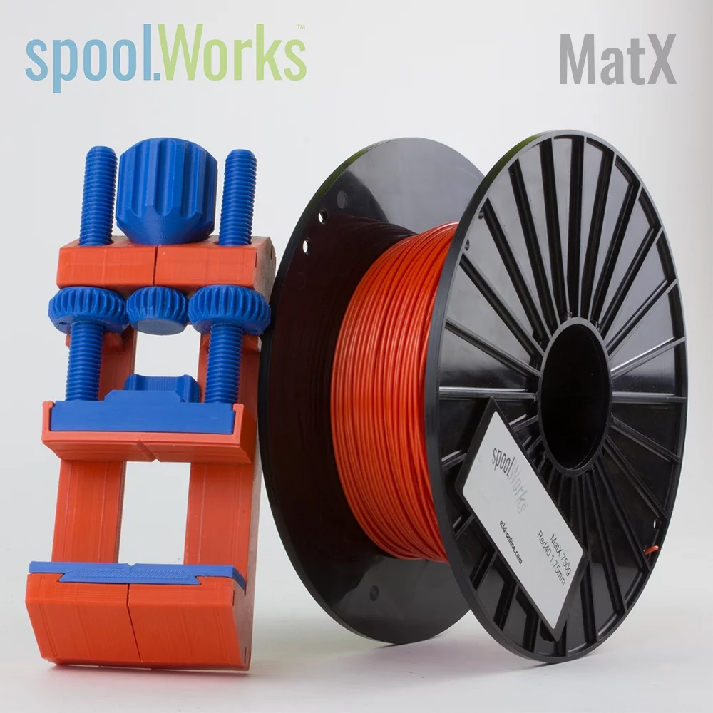 Genuine E3D spoolWorks MatX ASA Filament - 2.85mm, 750g, Blood Orange Red40