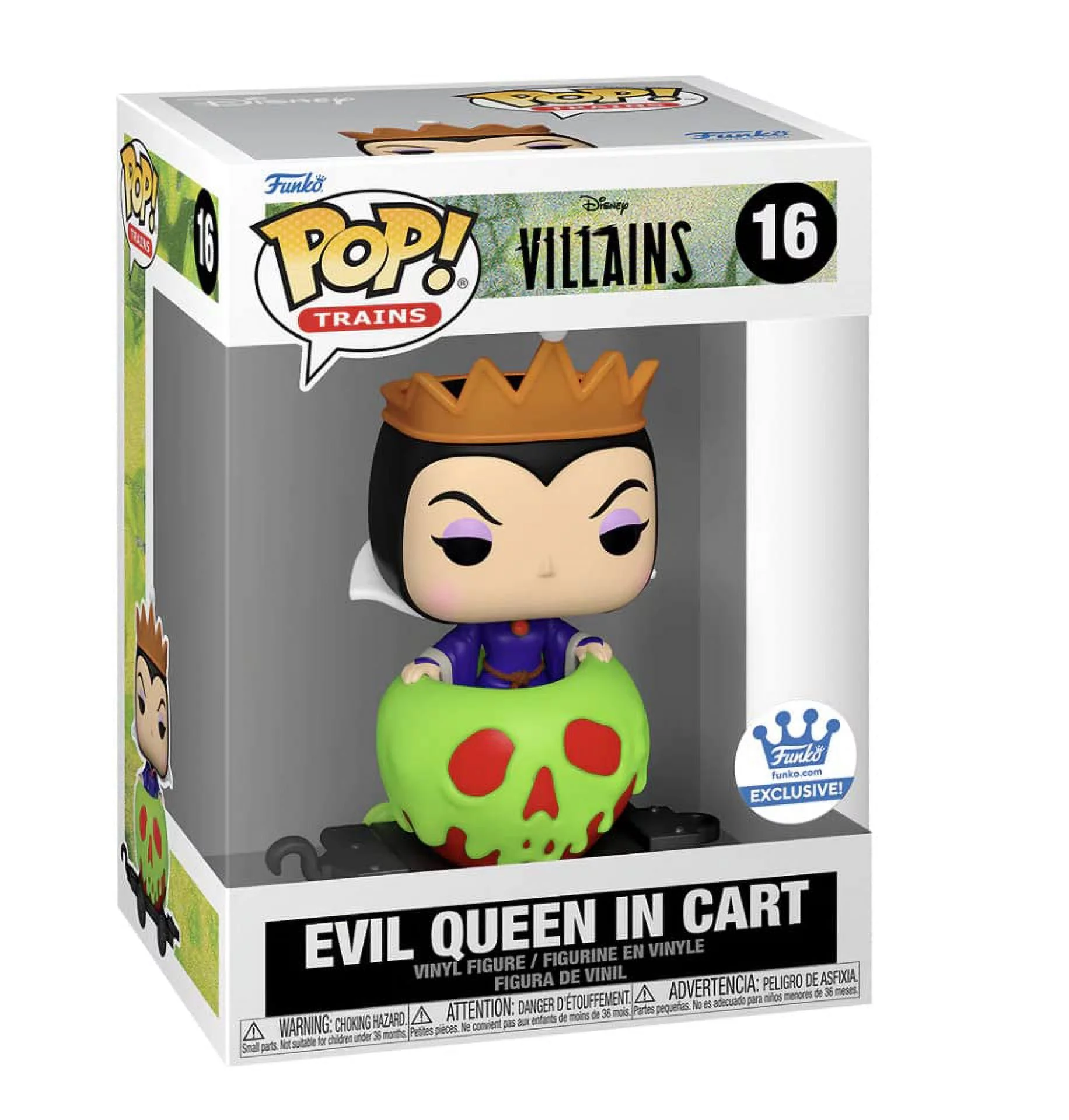 Funko POP! Trains Disney Villains Evil Queen in Cart #16 Funko Shop Exclusive