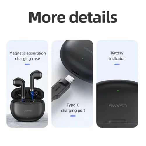 for Samsung Galaxy S22+ Wireless Earbuds Bluetooth 5.3 Headphones with Charging Case,Wireless Earphones with Noise Cancelling Mic,IPX4 Waterproof Earphones,Touch Control - Black