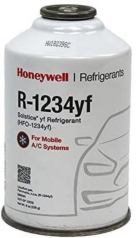 ZeroR Top Off Kit #1 - Genuine 8oz HFO-R1234YF Refrigerant (1 Can) & HD Brass Can Tap with Gauge