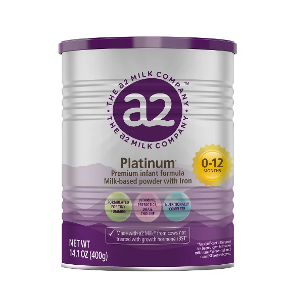 A2 Milk Platinum® Premium Infant Formula Powder, 0-12 Months, 14.1 oz Can
