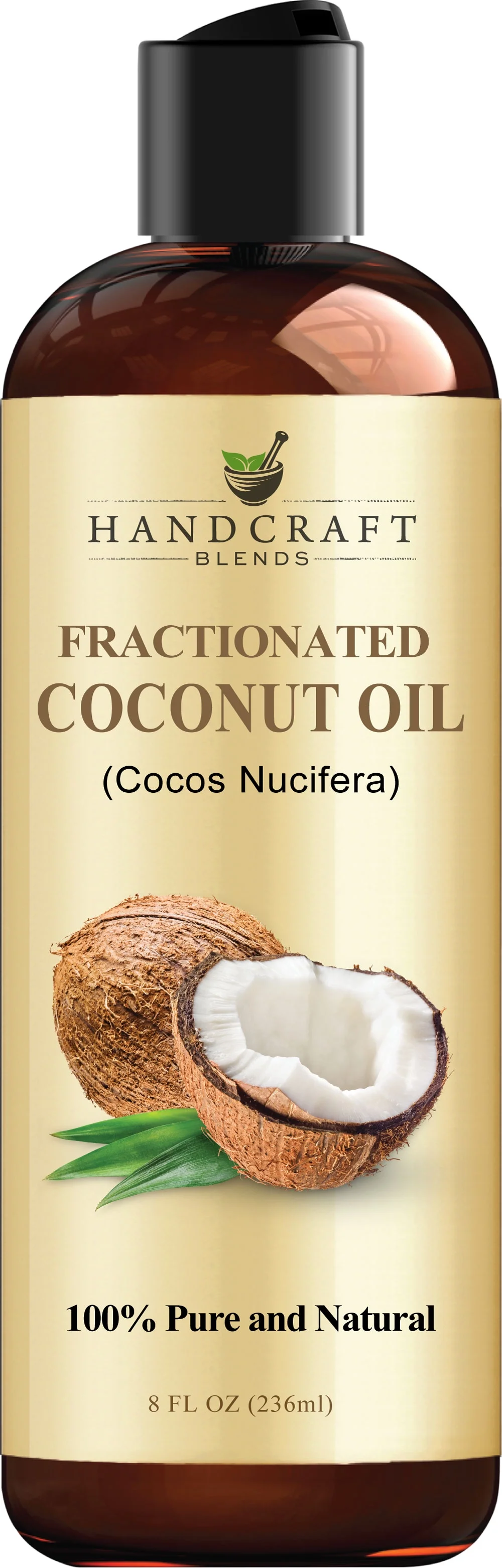 Fractionated Coconut Oil - Massage Oil, Moisturizing Hair Oil & Body Oil - 8 fl. Oz