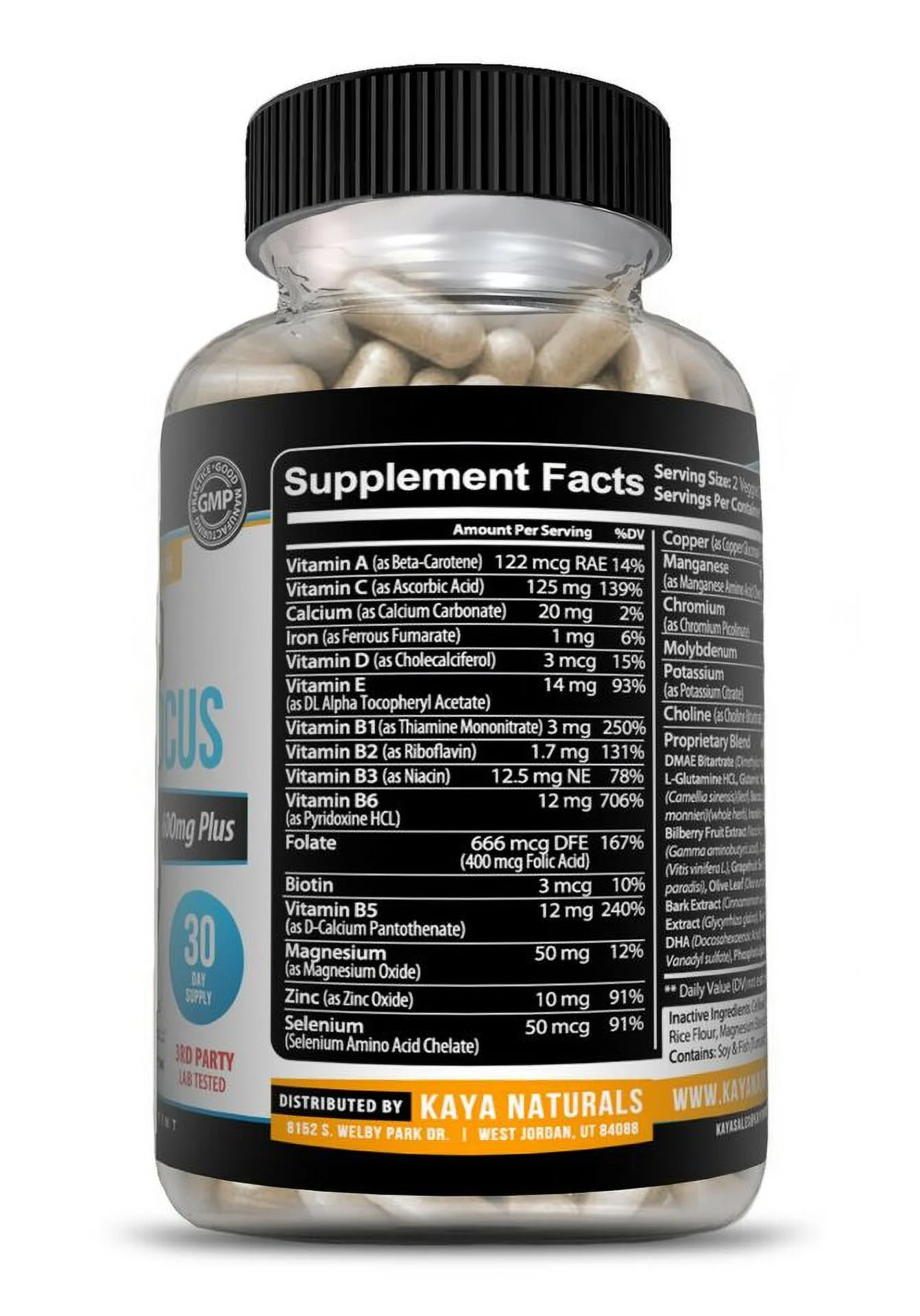 Neuro Brain & Focus, Memory, Function, Clarity Nootropic Supplement 60 Capsule (2 Pack)