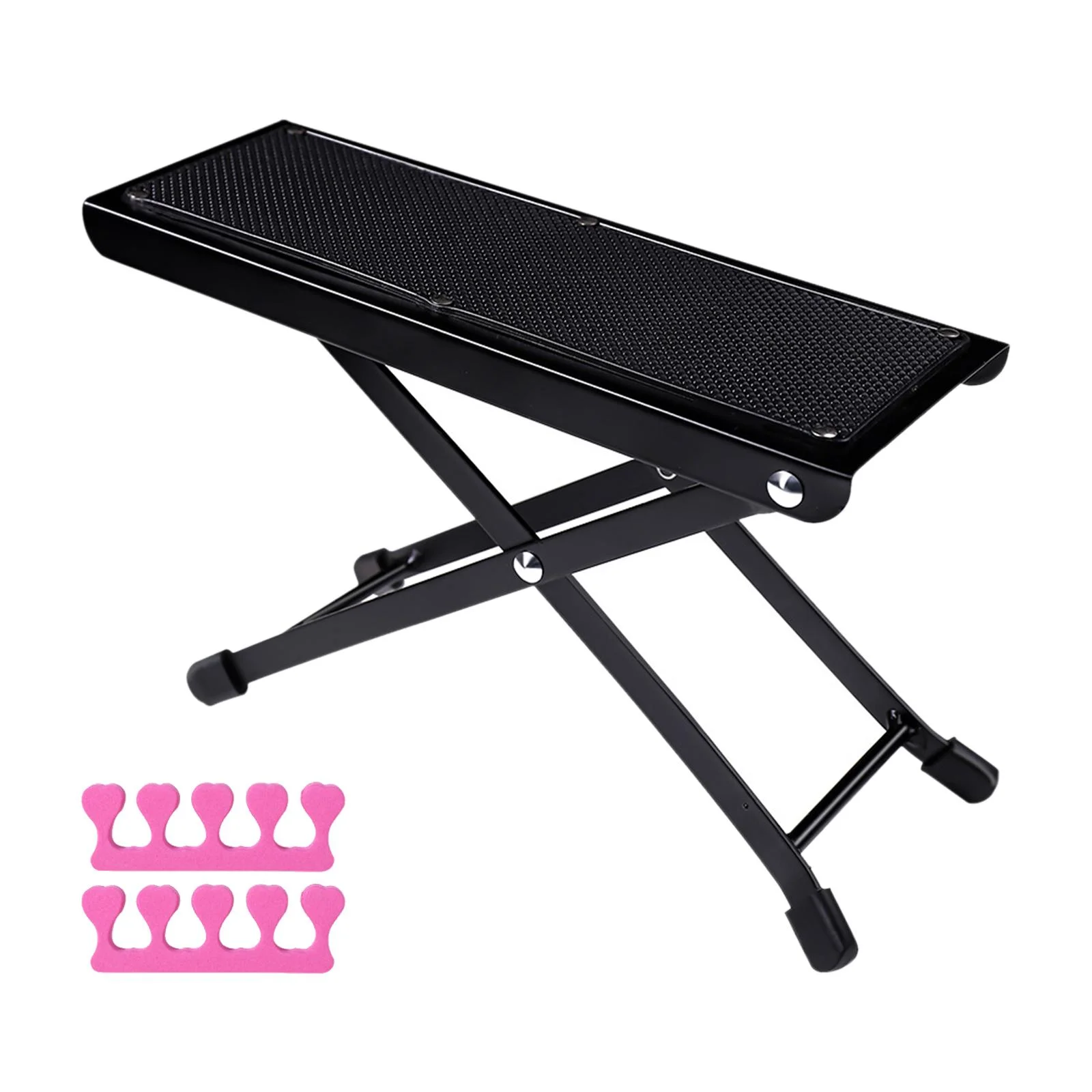Pedicure Desk Footrest Ergonomic Footrest Foot Stool Non Slip Pad Beauty Pedicure Guitar Foot Stool for Home Manicure Table