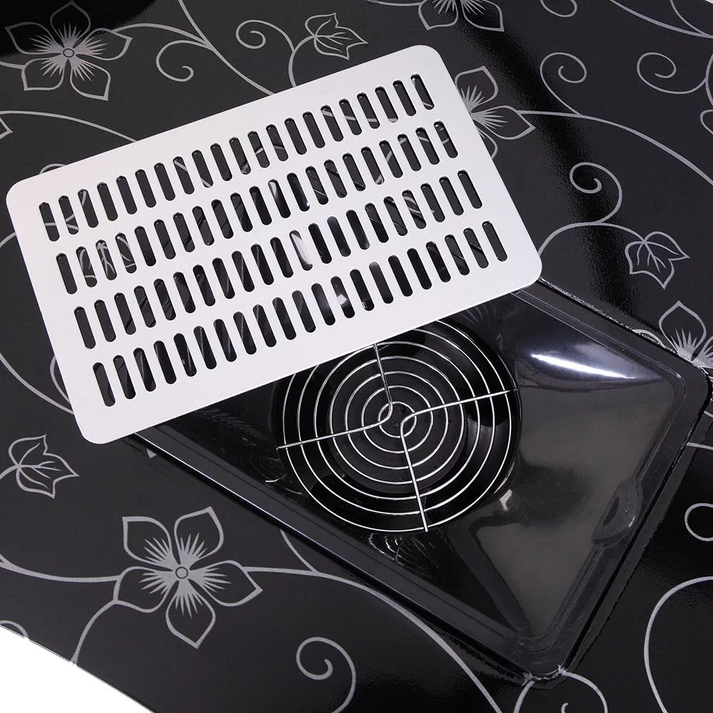 Zimtown Portable Manicure Table Foldable Nail Desk with Dust Collector, for Technician Spa Salon Workstation