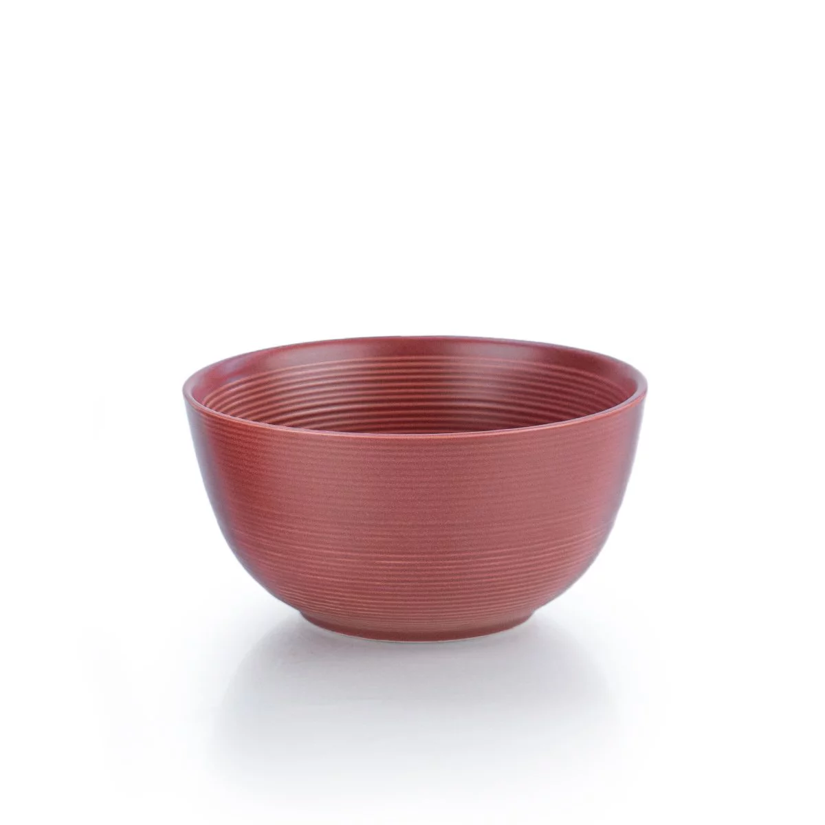 Everything Kitchens Modern Colorful Neutrals - Rippled 16-Piece Dinnerware Set - Matte | Red