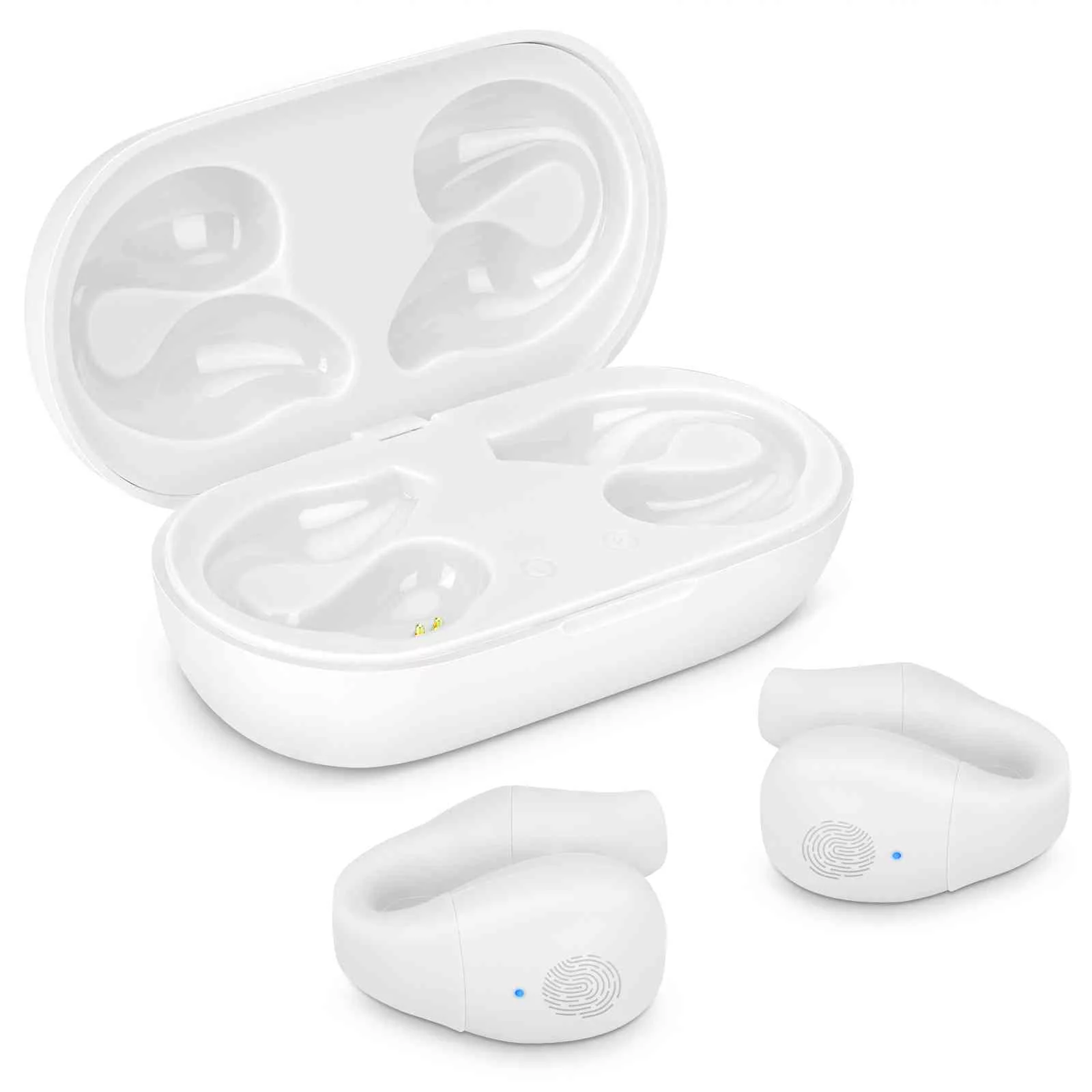 UrbanX QC3 True Wireless Earbuds Bluetooth Headphones Touch Control with Charging Case Stereo Earphones in-Ear Built-in Mic Headset Premium Deep Bass for Maxwest Vice - Black