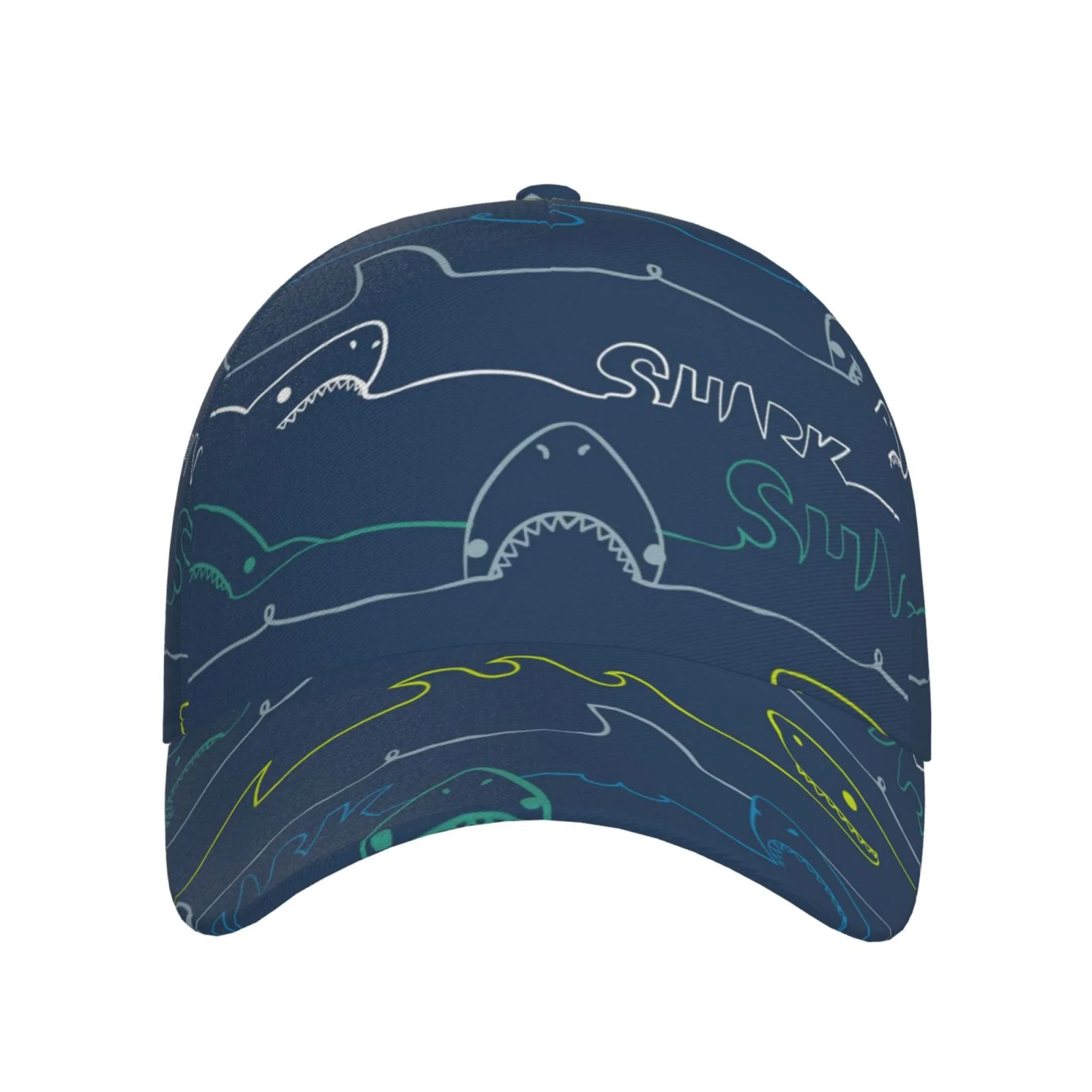 Easygdp Shark Adjustable Baseball-Cap, Sun Protection Hat, Sports Hat for Daily,Sports, Travel