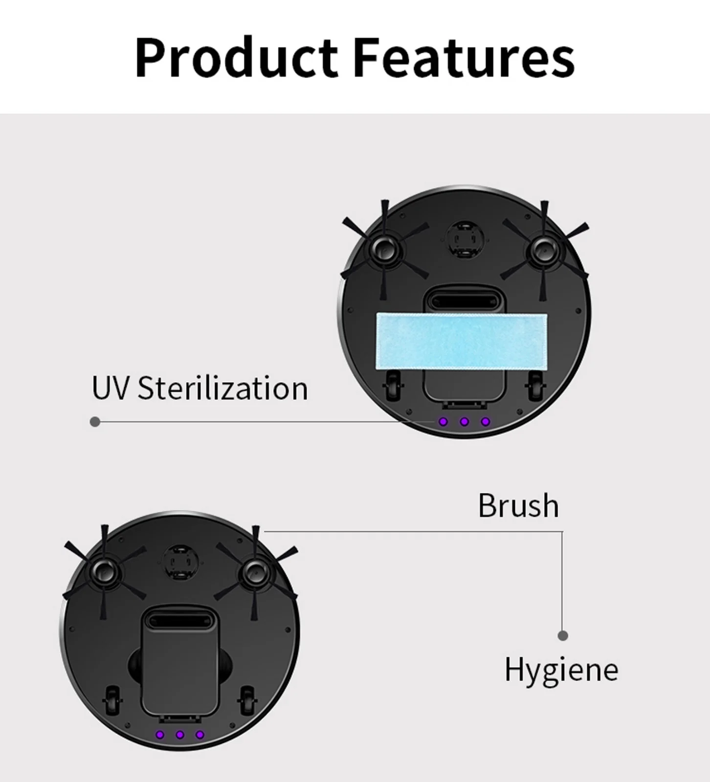 Smart Cleaning Robot Auto Cleaning Navigation Vacuum Dry Wet Mopping Cleaner Flexible Dryer Vent Hose 4 Feet