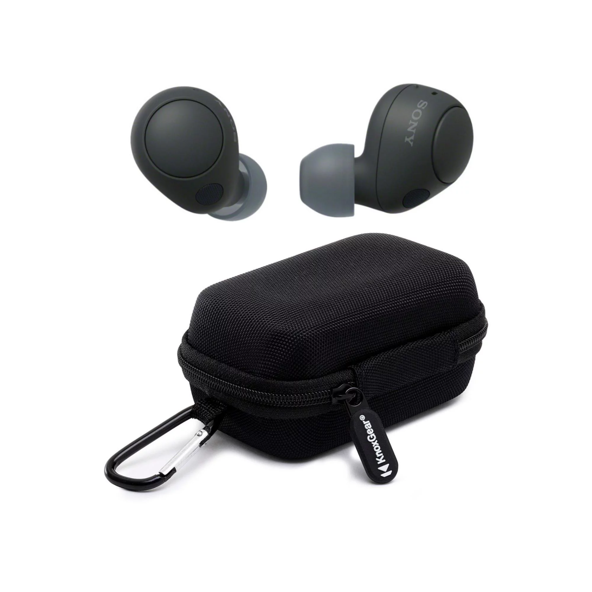 Sony WF-C700N Truly ANC Bluetooth Earbuds With Mic (Black) with Case Bundle