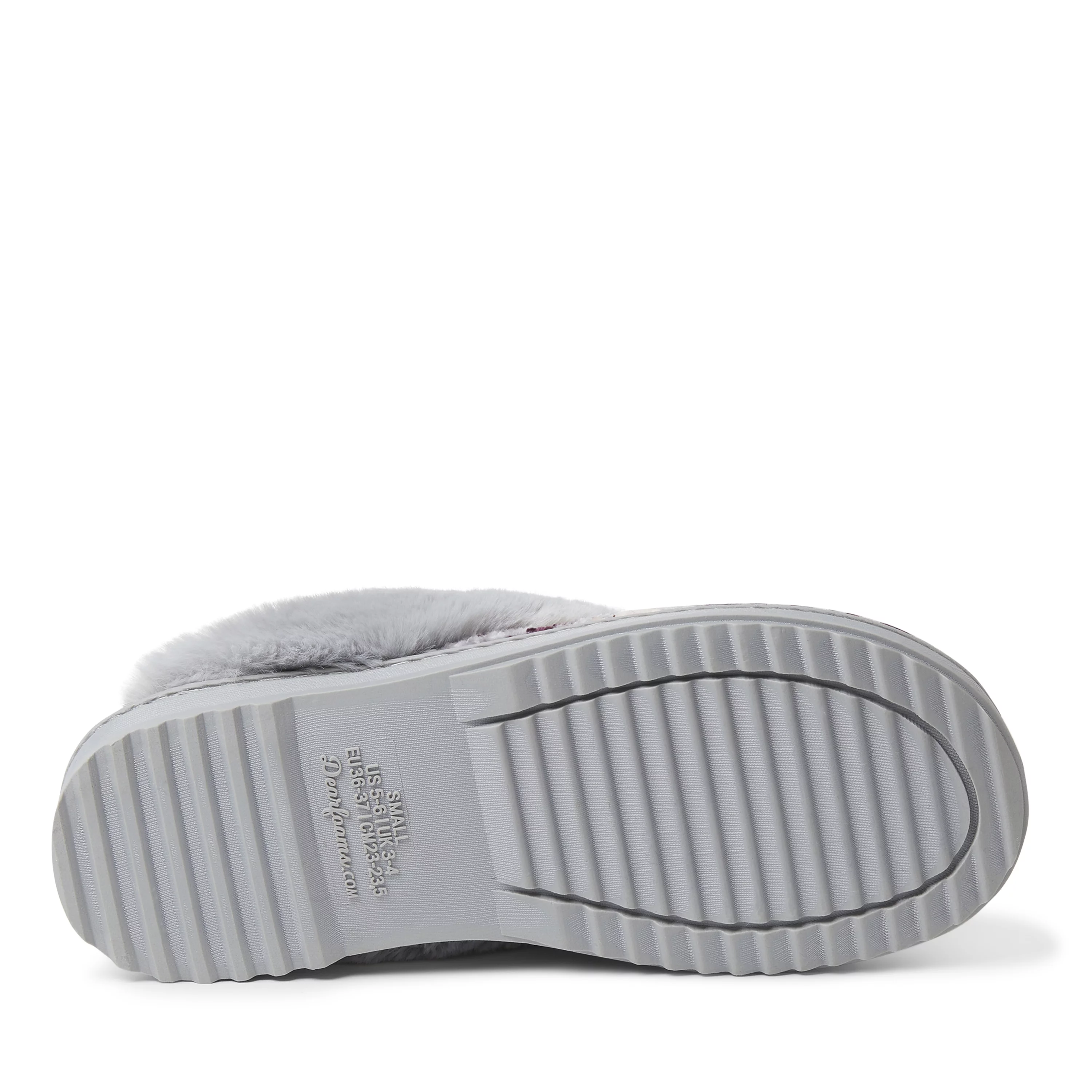 Dearfoams Women's Allison Chenille Fairisle Scuff Slipper