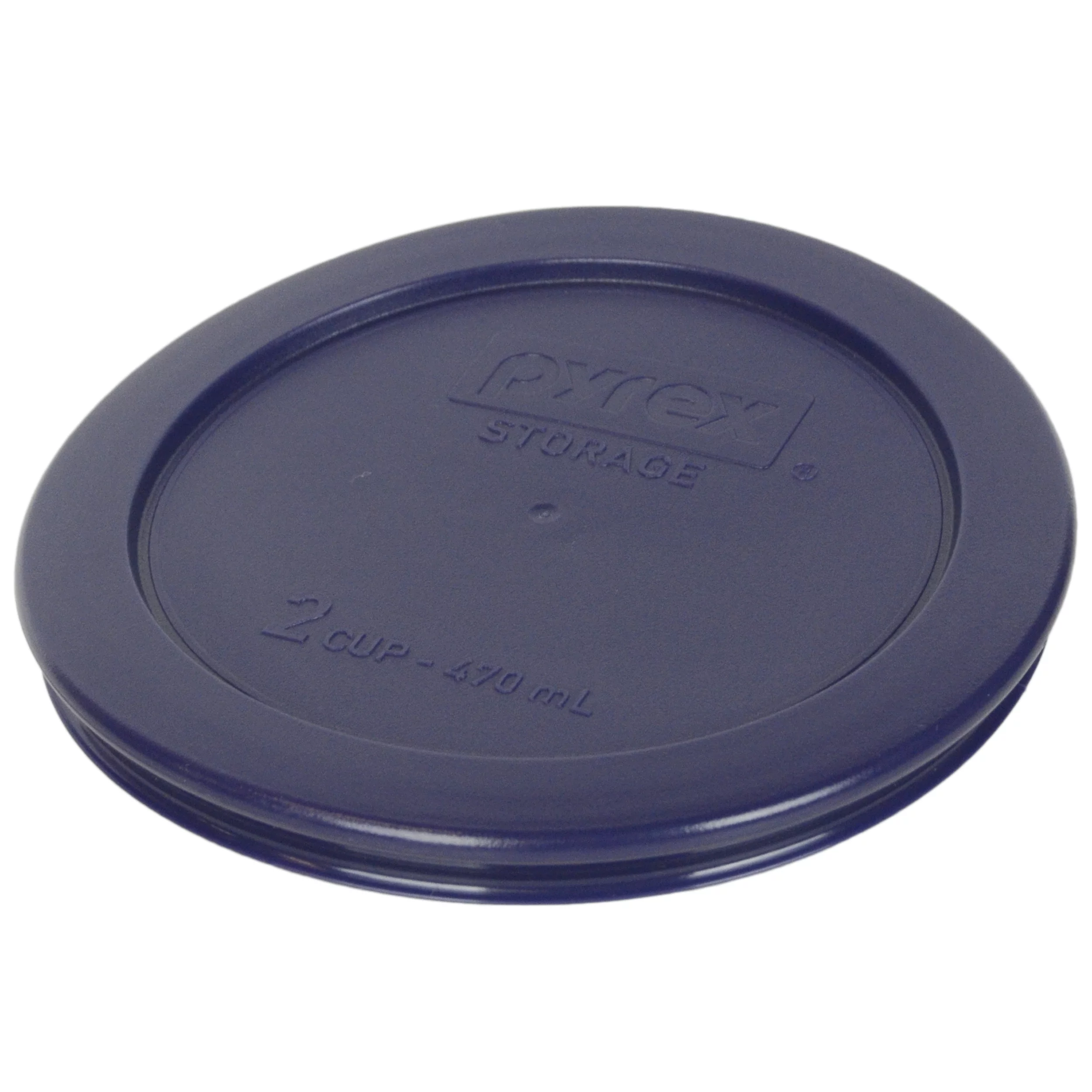 Pyrex (4) 7200-PC 2-Cup, (4) 7201-PC 4-Cup, and (4) 7202-PC 1-Cup Round Blue Plastic Lids