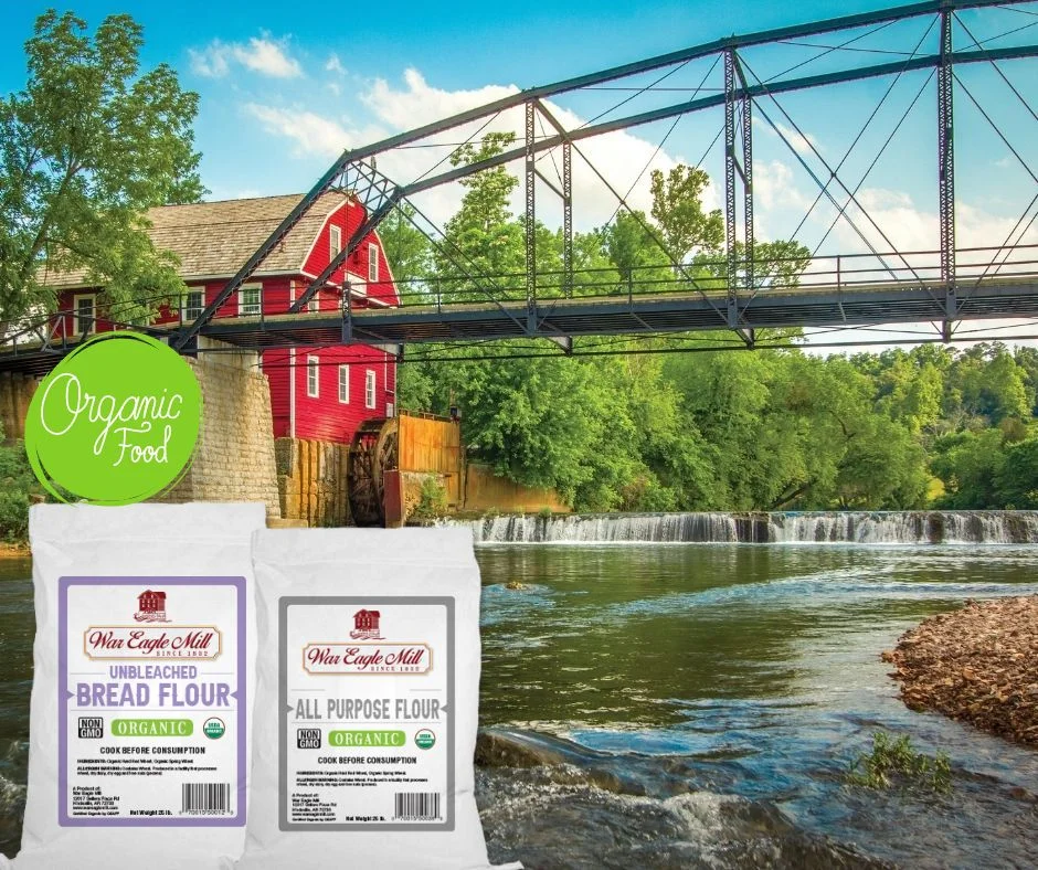 War Eagle Mill All Purpose Flour Unbleached, Organic, Non-GMO 25-Pound Bag (Pack of 1)