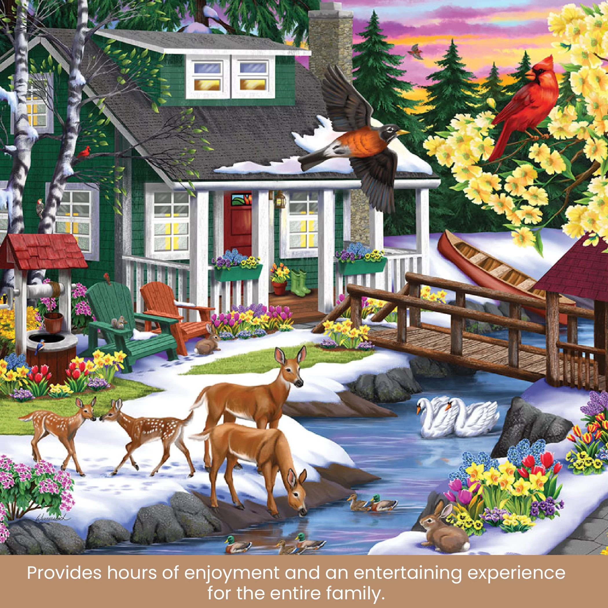 Bits and Pieces - Value Set of Two (2) 300 Piece Jigsaw Puzzles for Adults - Each Puzzle Measures 18
