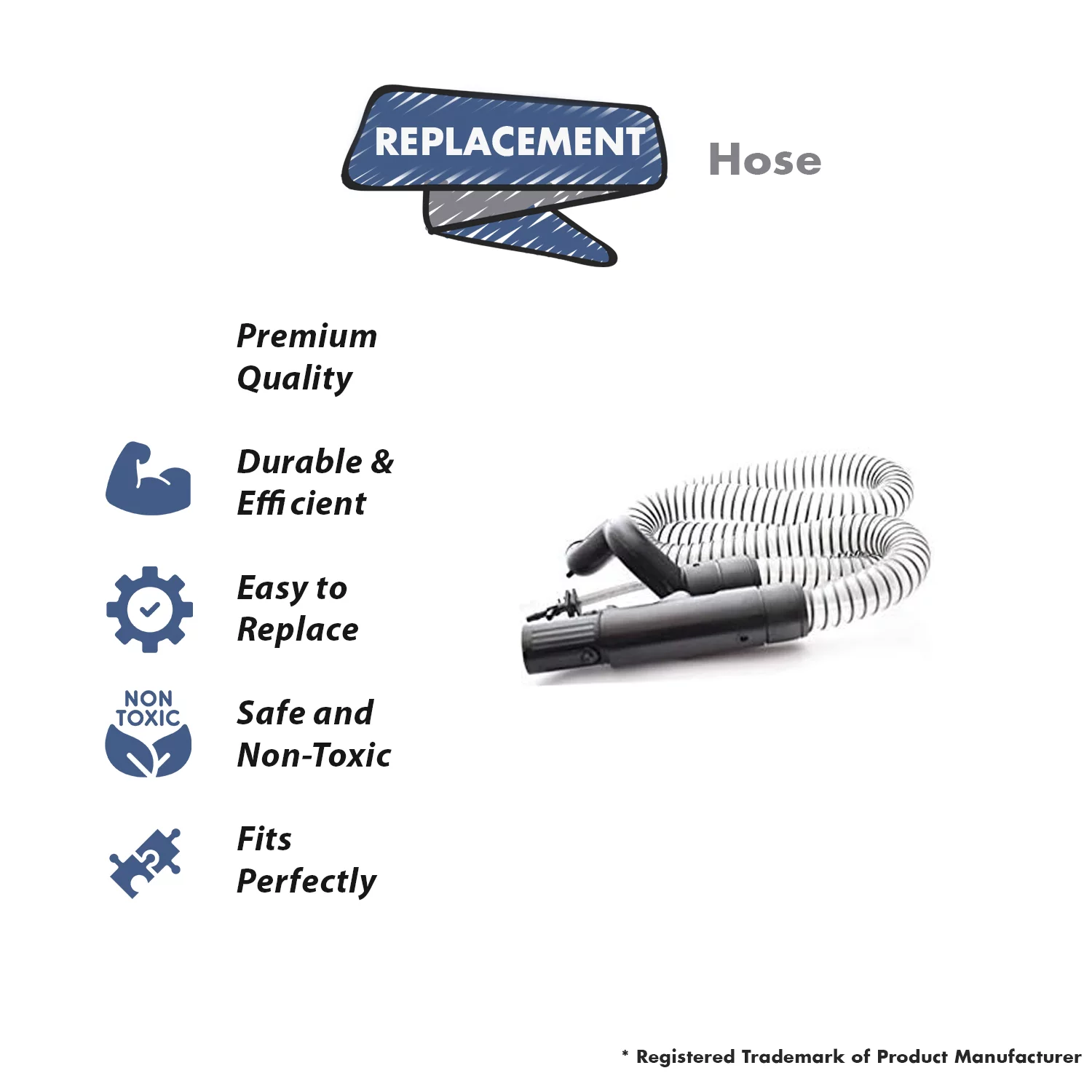 Replacement Part For Bissell 203-7905, 3624, 94Y2 Lift Off Deep Cleaner Hose Assembly // 2037905