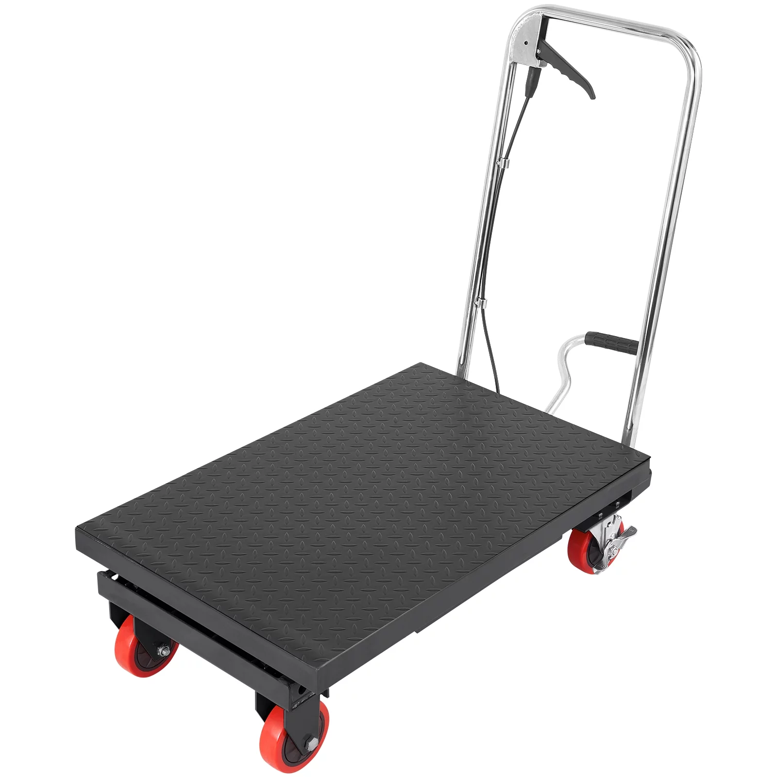 BENTISM Hydraulic Lift Table Cart 500 lbs Manual Scissor Lift Table 28.5