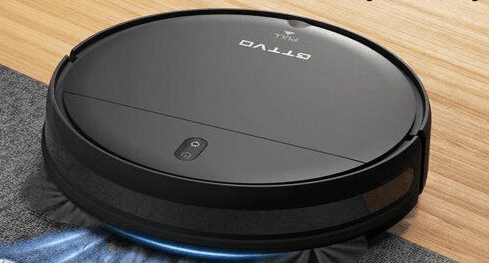 Pre-Owned GTTVO Robot Vacuum Cleaner 2 in 1 Mopping No Remote/Accessories BR150 - BLACK (Fair)