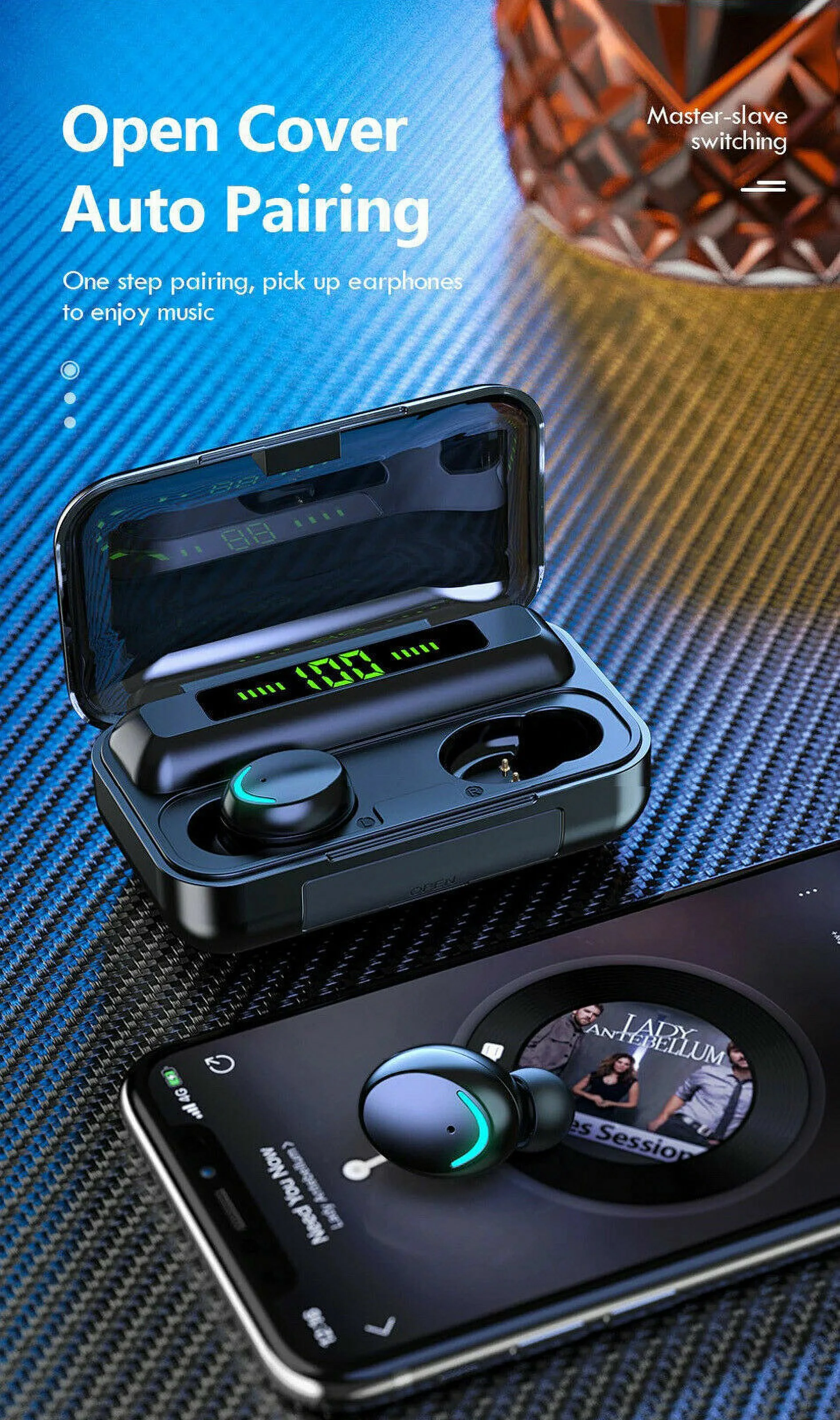 Bluetooth Earbuds TWS 5.3 Connectivity Bluetooth all Phones Earphone Waterproof