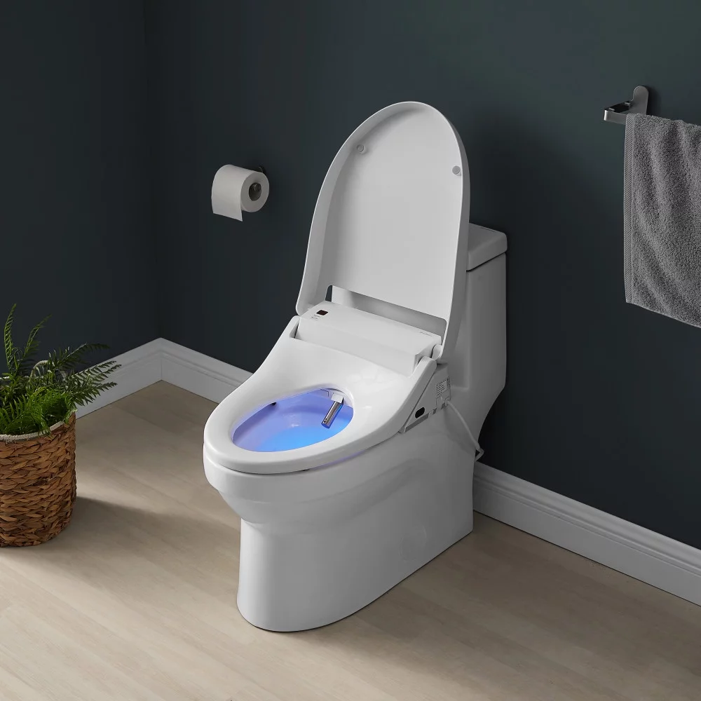 Swiss Madison Virage Ceramic One-Piece Toilet with Vivante Elongated Smart Seat 1.1/1.6 Gpf