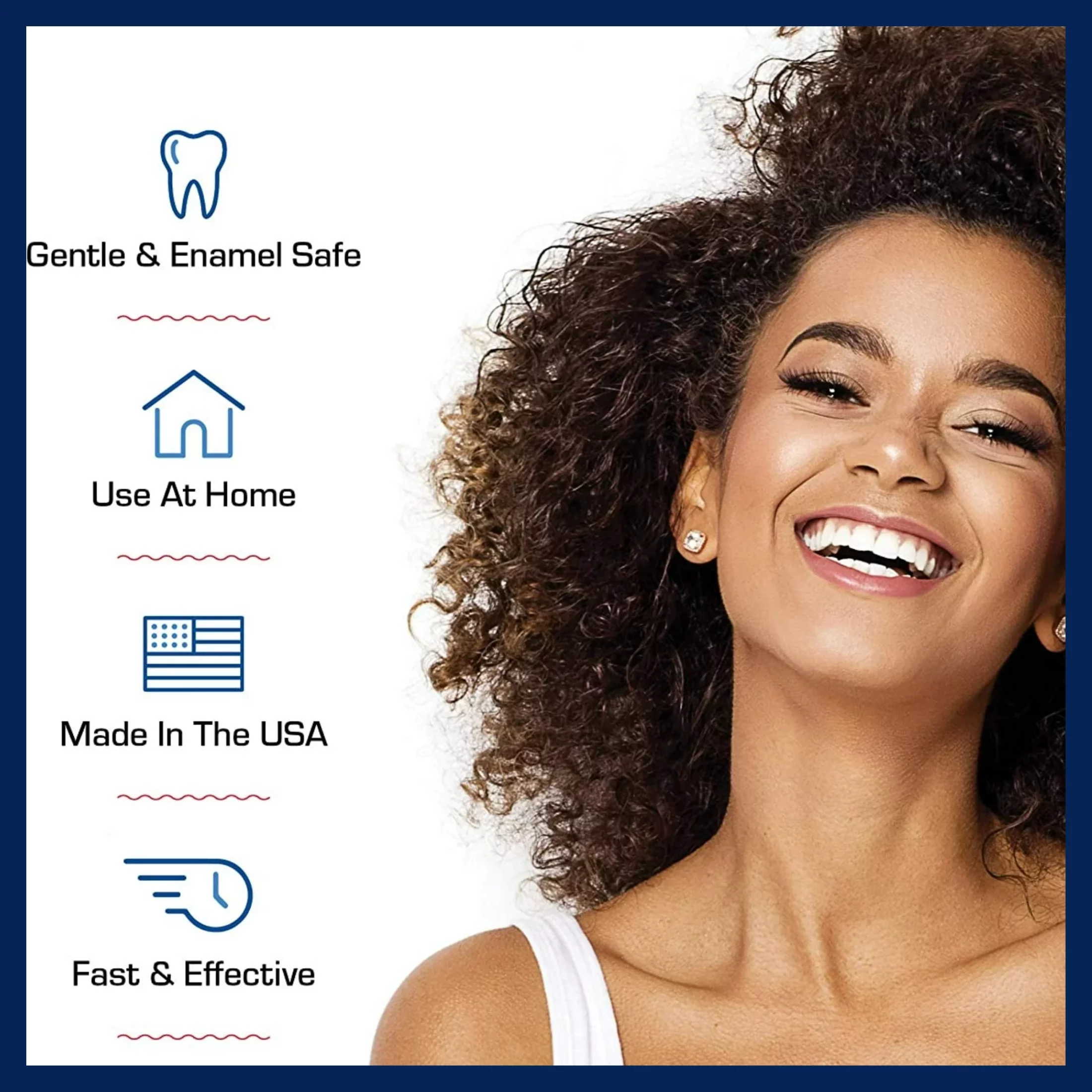 Natural White 5 Minute Teeth Tooth Whitening Kits Gel Comfort Fit Mouth Tray Effective At Home Teeth Whitening Travel Friendly Portable and Easy to Use for Men Women Oral Care 0.75oz each - Pack of 6