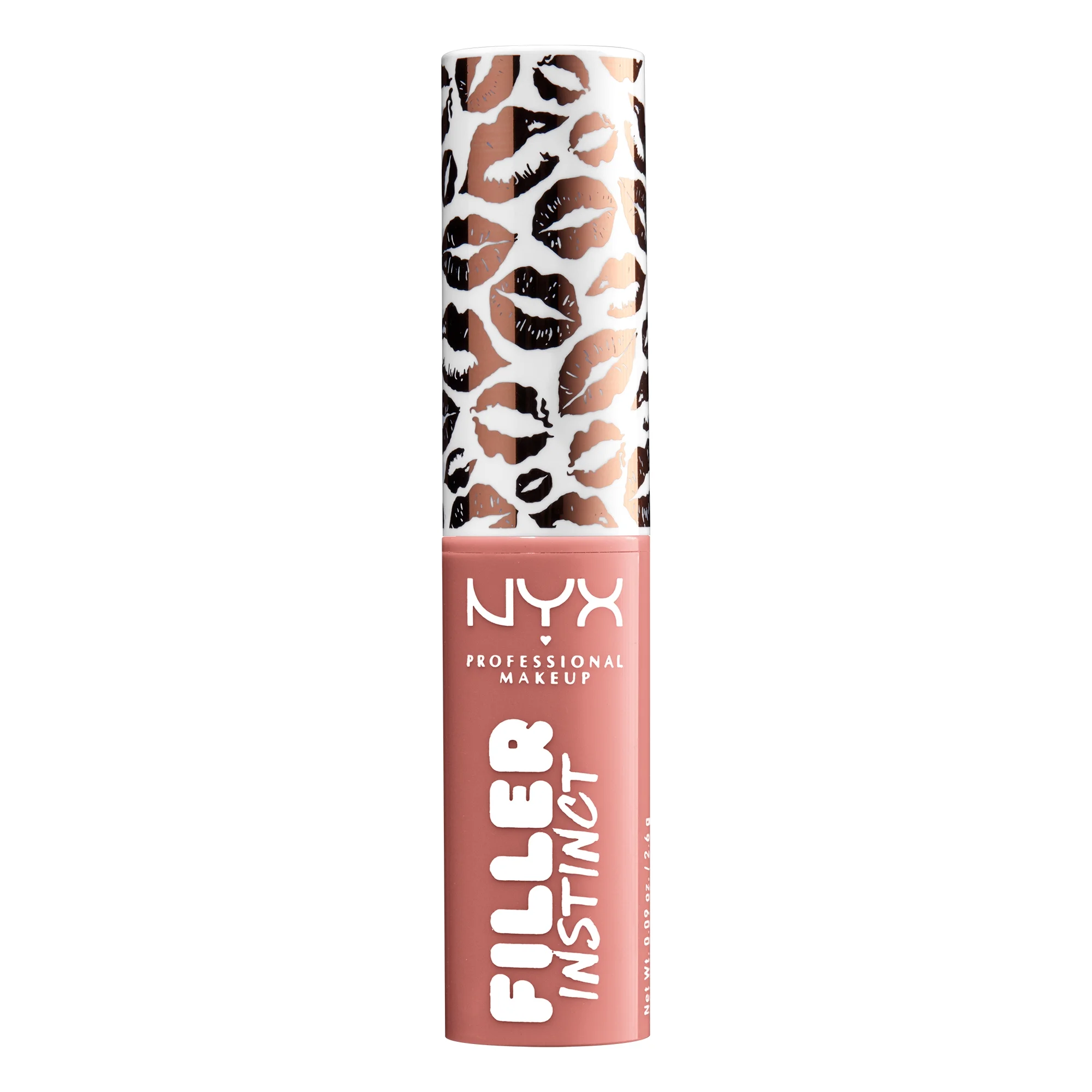 NYX Professional Makeup Filler Instinct Sheer Plumping Lip Balm, Hydrating formula, infused with Hyaluronic Acid and Ginger, Beach Casual