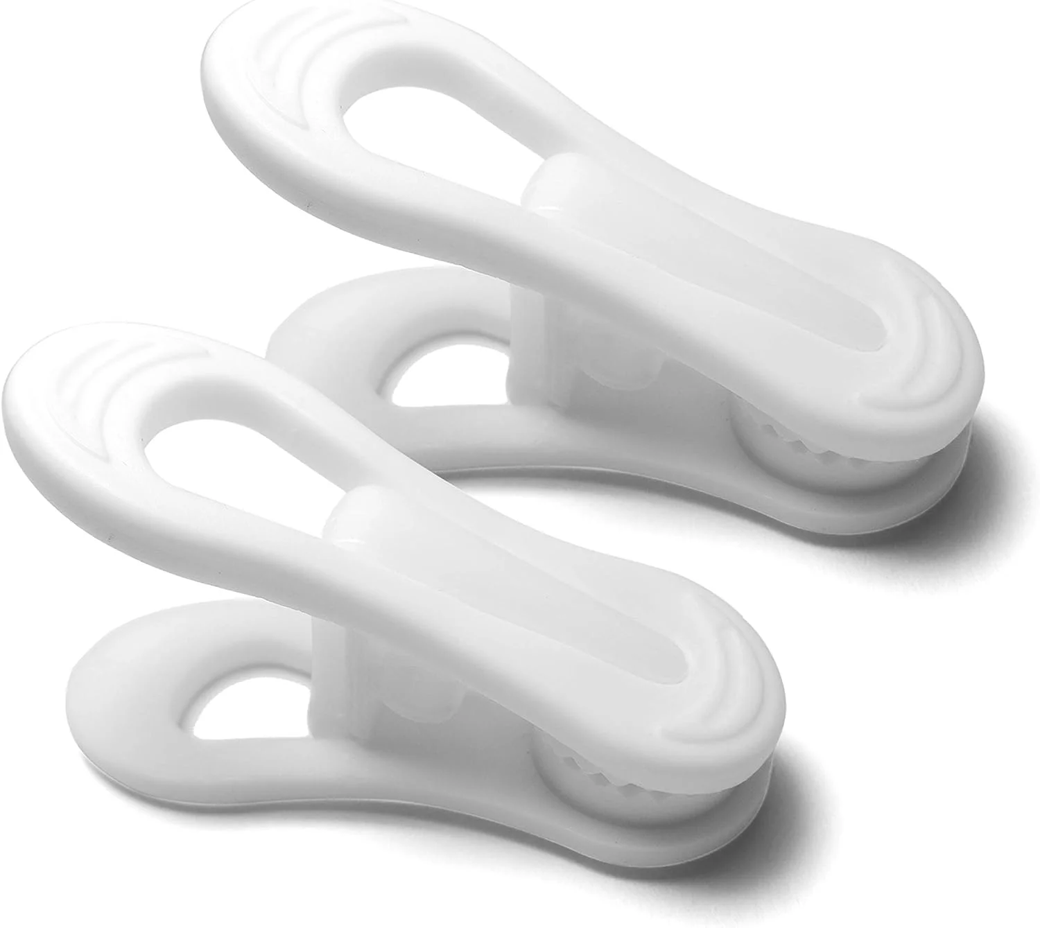 Nvzi Plastic Hanger Clips, 20 Pack Hanger Clips for Plastic Hangers [Laundry Clips] Clothes Clips for Use with Plastic Clothes Hangers. Made with 100% Fully Recyclable Plastics.