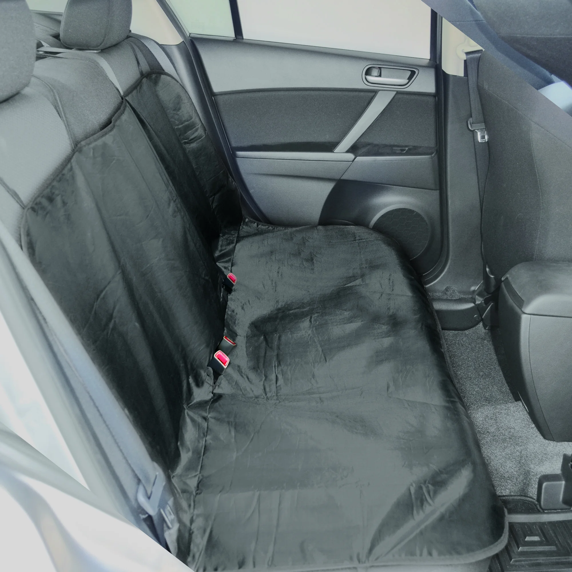 Auto Drive Water Resistant Rear Bench Seat Protector, Black