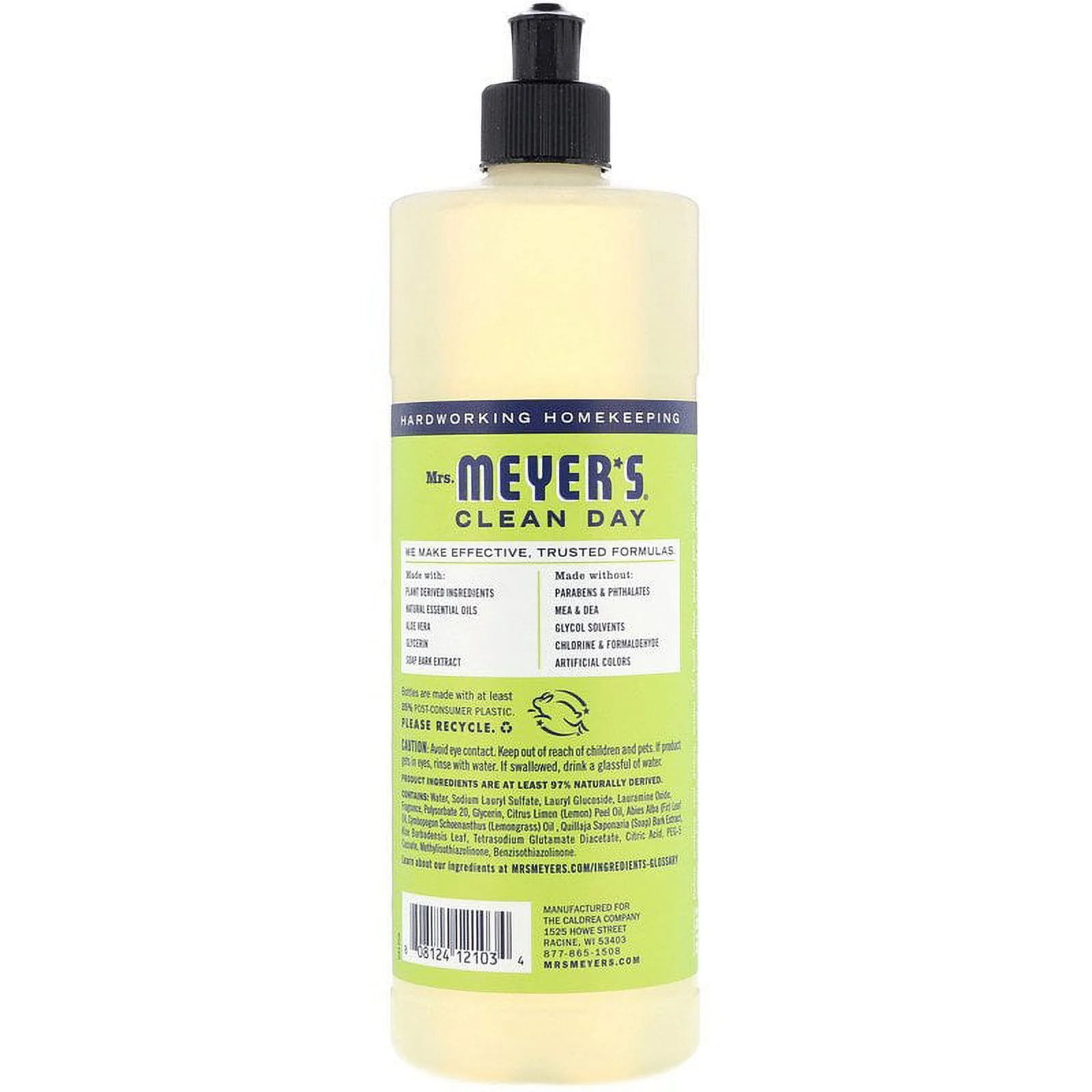 Mrs. Meyer's Clean Day Liquid Dish Soap, Lemon Verbena Scent, 16 Fluid Ounce, 3 Count