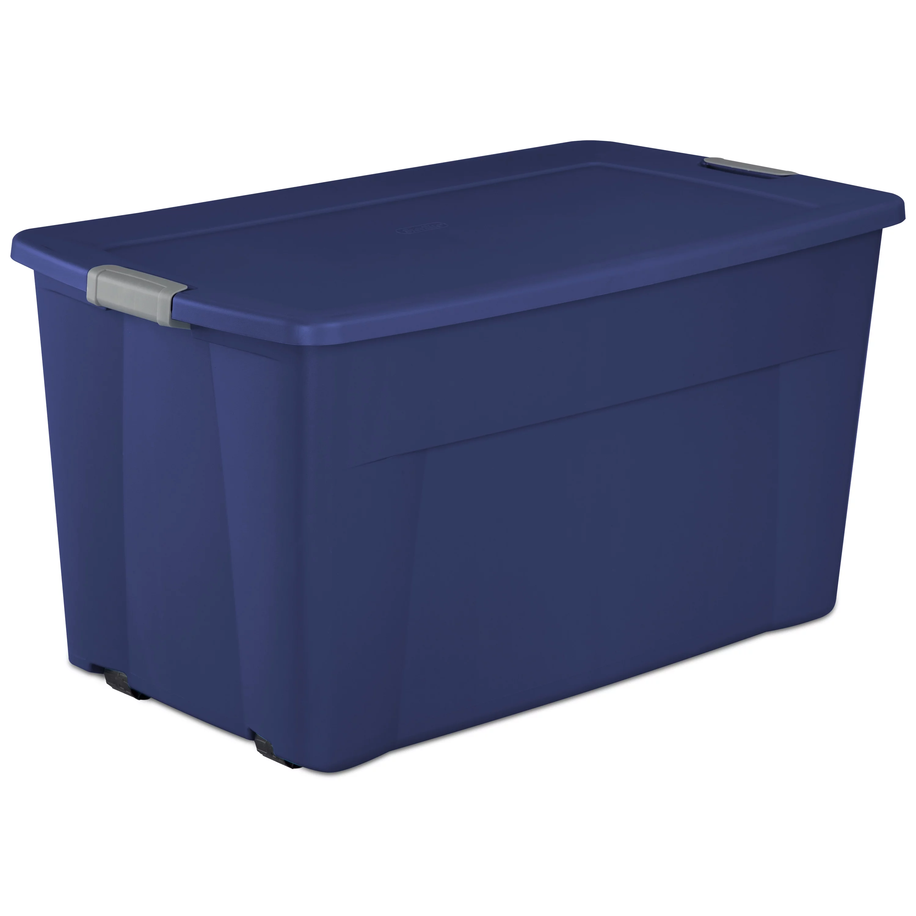 Sterilite 45 Gal. Wheeled Latch Tote Stadium Blue Set of 8