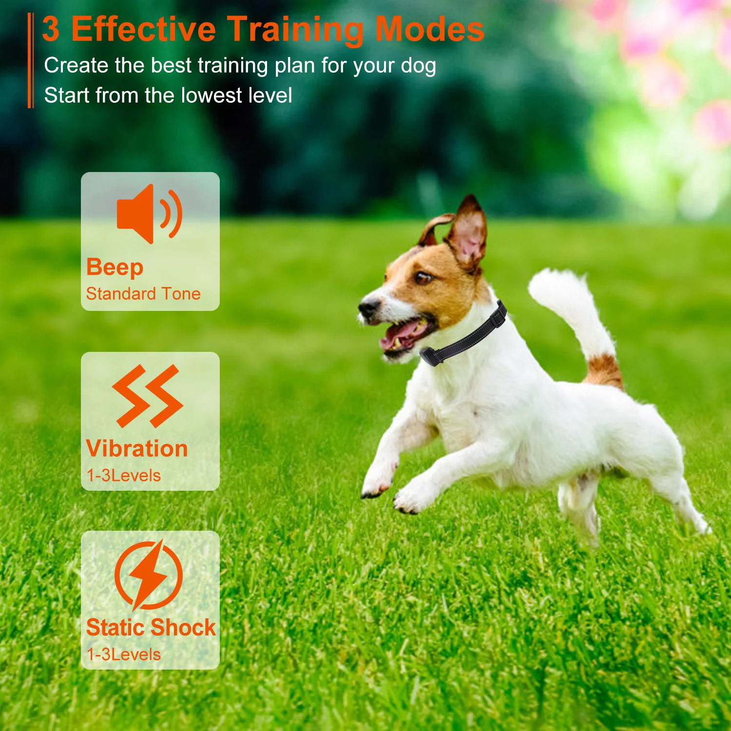 Dog Shock Collar Wireless Fence, iMounTEK Electric Dog Training Collar with Remote 900FT, Beep, Vibration, Shock, Rechargeable E-Collar Waterproof Collar with 3 Training Mode, 1 Transmitter 2 Receiver