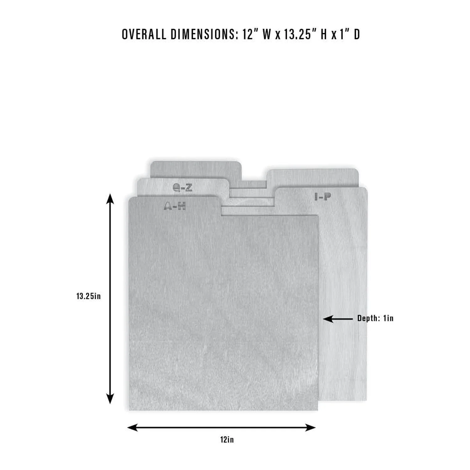 Crosley A-Z Wood Record Crate Dividers