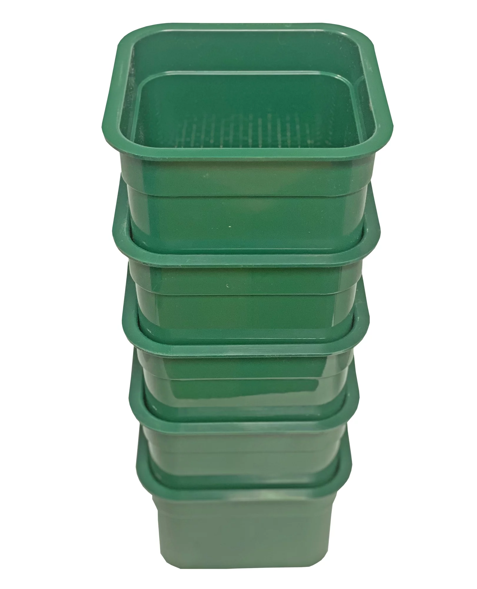 Sluice Fox Sluice Fox 6 inch gold classifiers; set of five stacking sifting pans with stainless steel mesh strainers for gold panning; sharktooth and gem sifters; (Green)