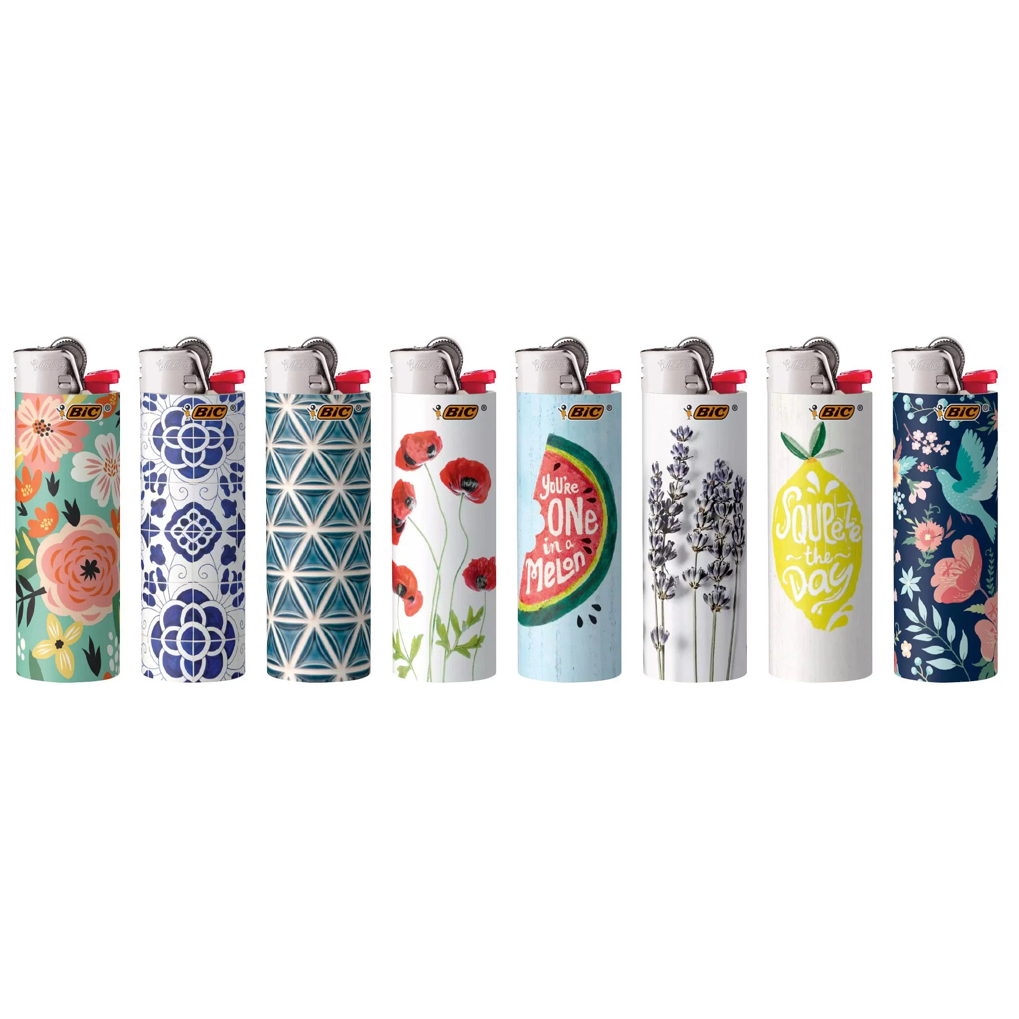 BIC Special Edition Pocket Lighter, Countryside Pop Collection, 4 Pack (Designs May Vary)