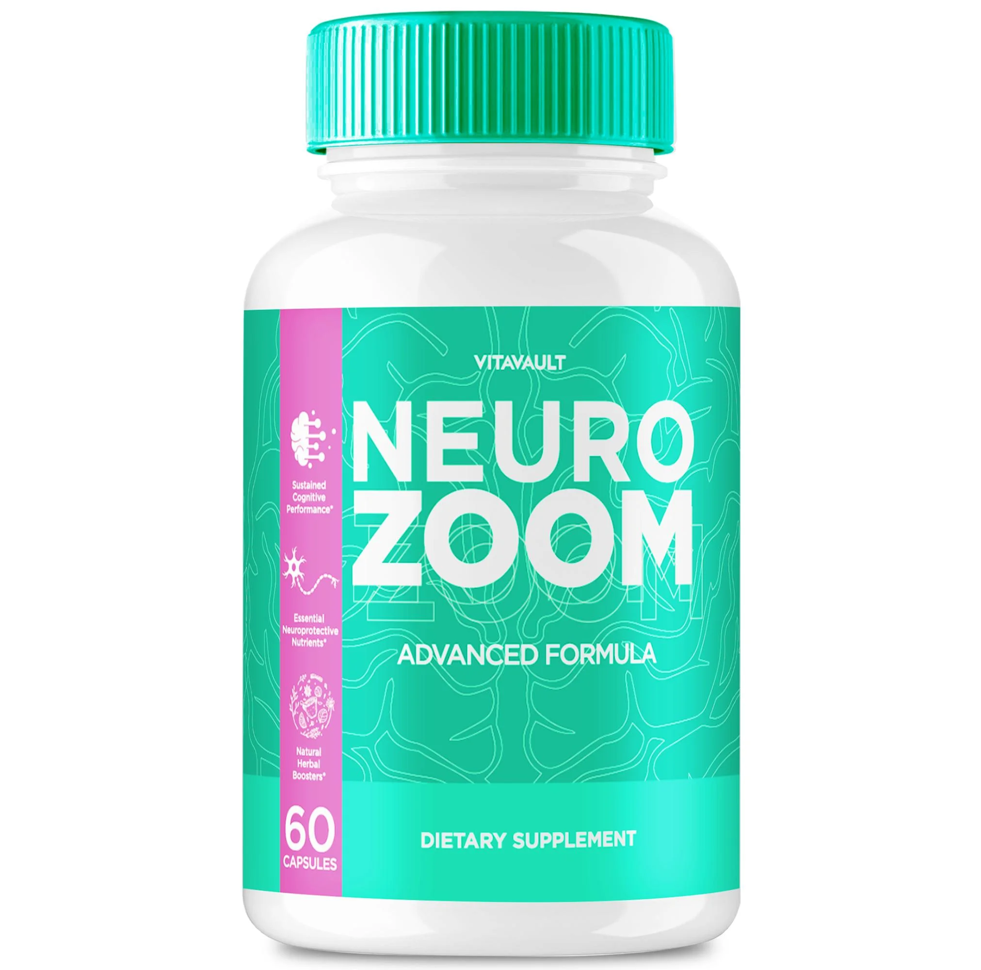 (1 Pack) Neuro Zoom Capsules, Supplement for Enhanced Memory and Brain Health, 60 Ct