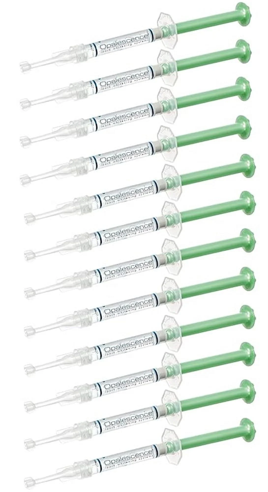 Opalescence 20% PF Mint Teeth Whitening Syringe Gel Refill Kit by Ultradent – Professional Dental Whitener (12 Syringes, Carbamide Peroxide Based)