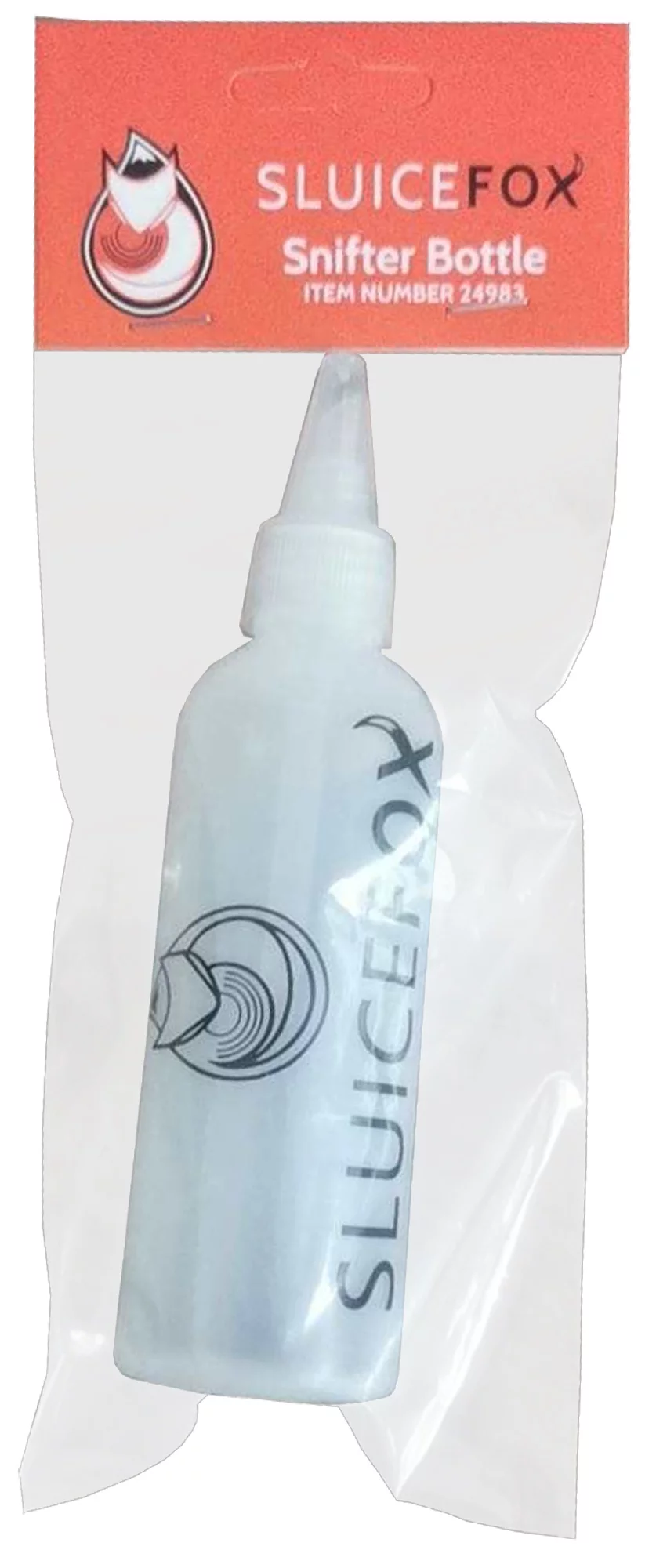 Sluice Fox Sluice Fox Snifter Bottle for Gold Panning Mining and prospecting; Plastic Cleanup tool for paydirt fine gold recovery in your gold prospecting tool kit